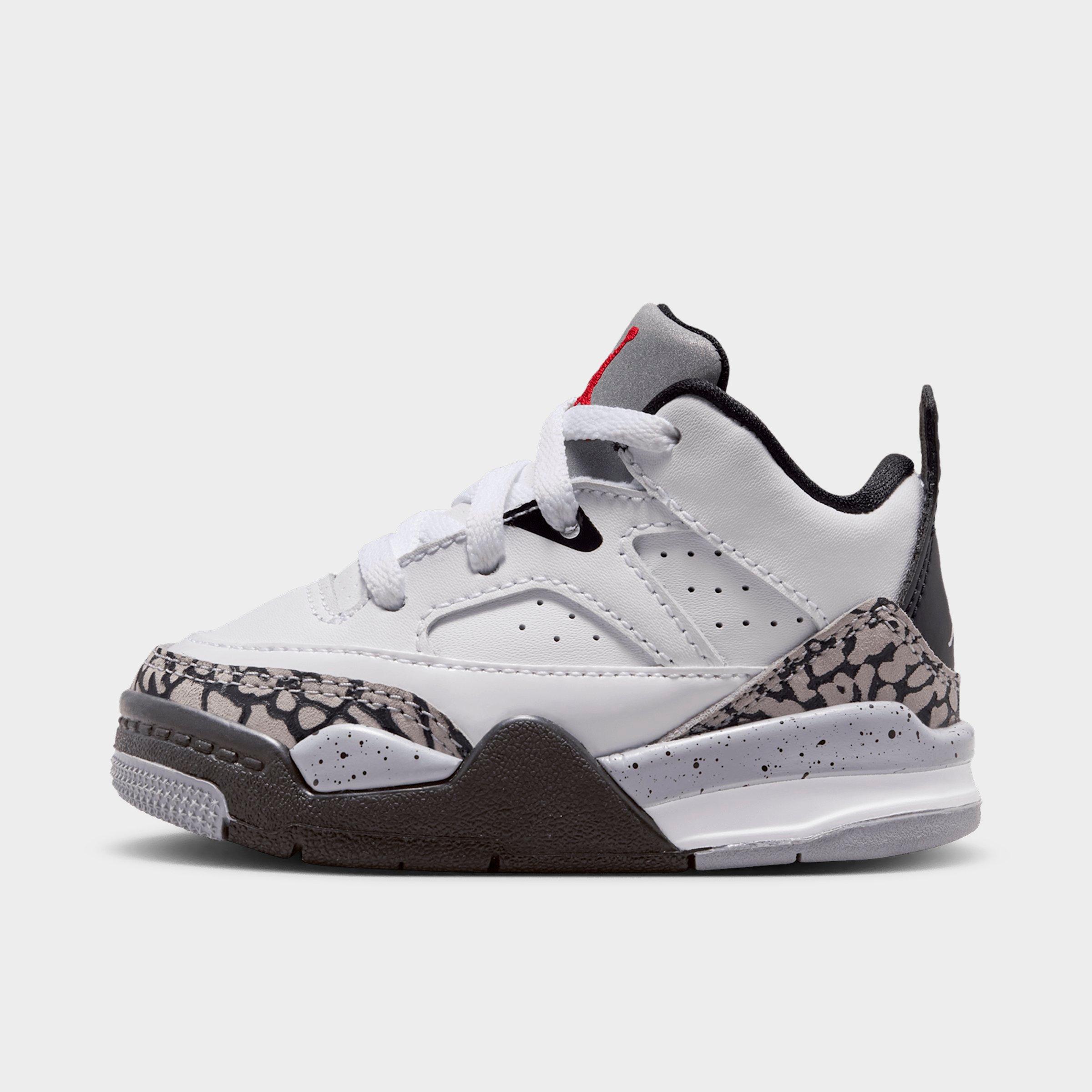 Jordan Kids Toddler Air Son of Mars Low Casual Shoes in White/Black/Cement Grey Size: 6.0