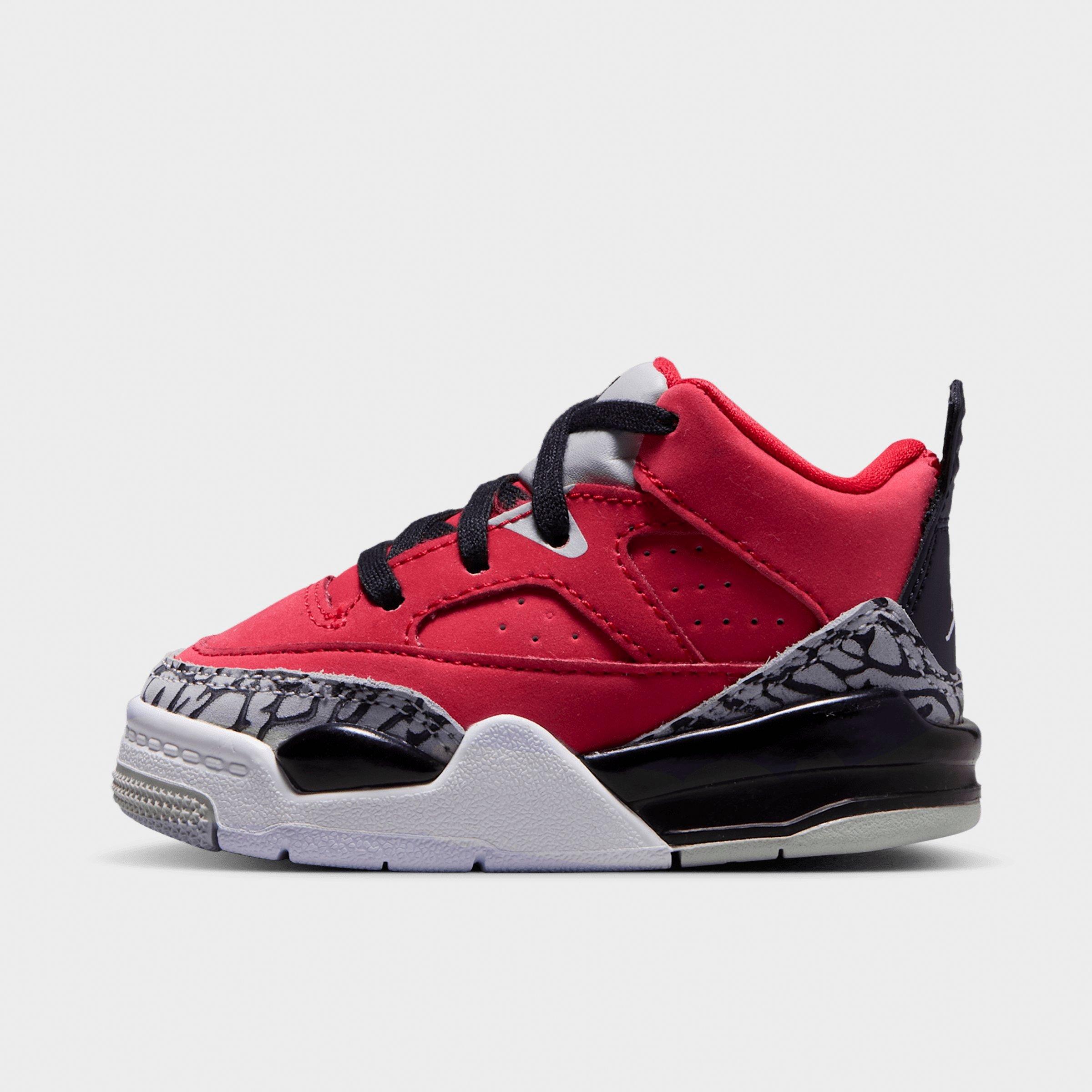 Jordan Kids Toddler Air Son of Mars Low Casual Shoes in Fire Red/Grey Mist/White Size: 2.0