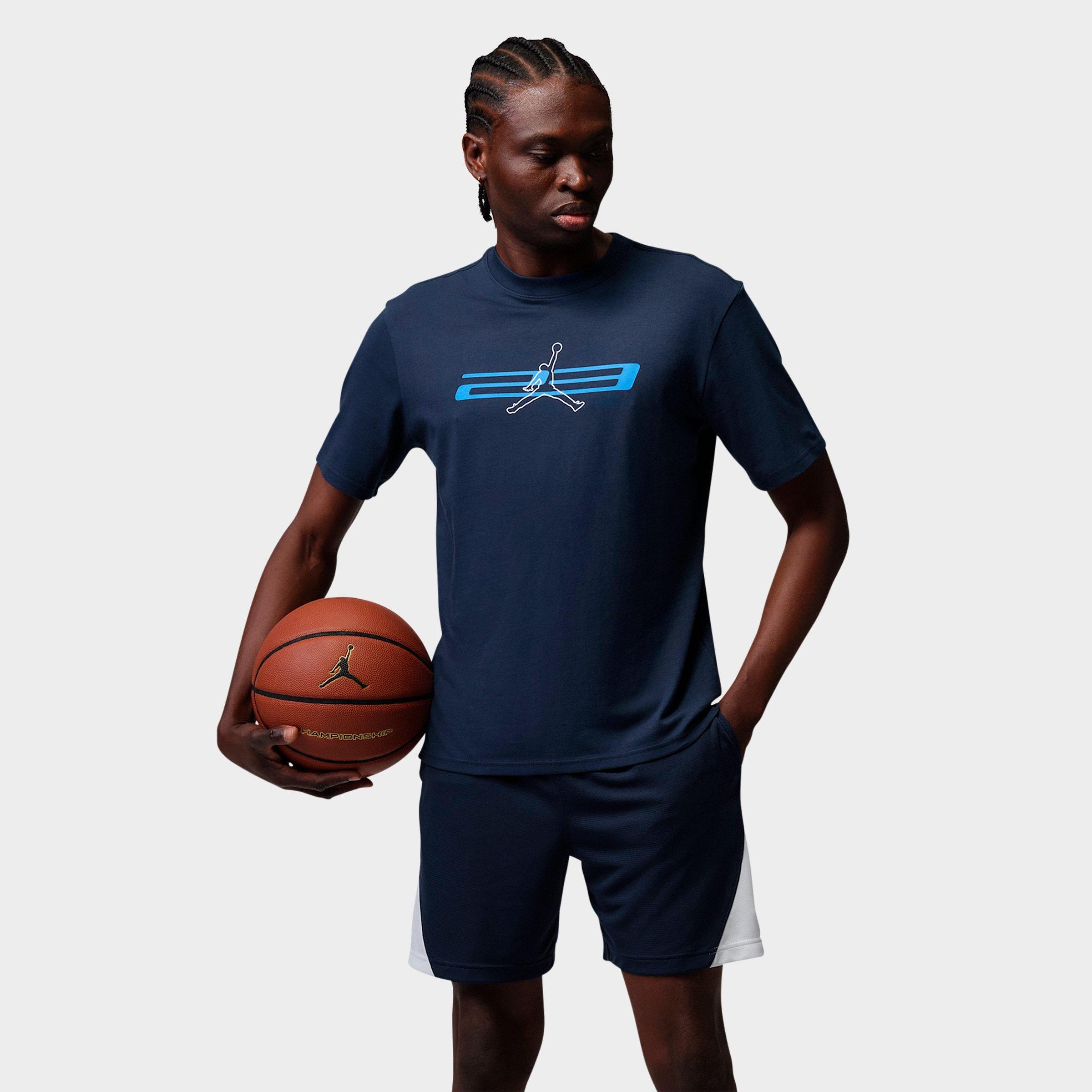 Jordan Men's Sport 23 Jumpman Dri-FIT T-Shirt in Midnight Navy/University Blue/White Size: Medium