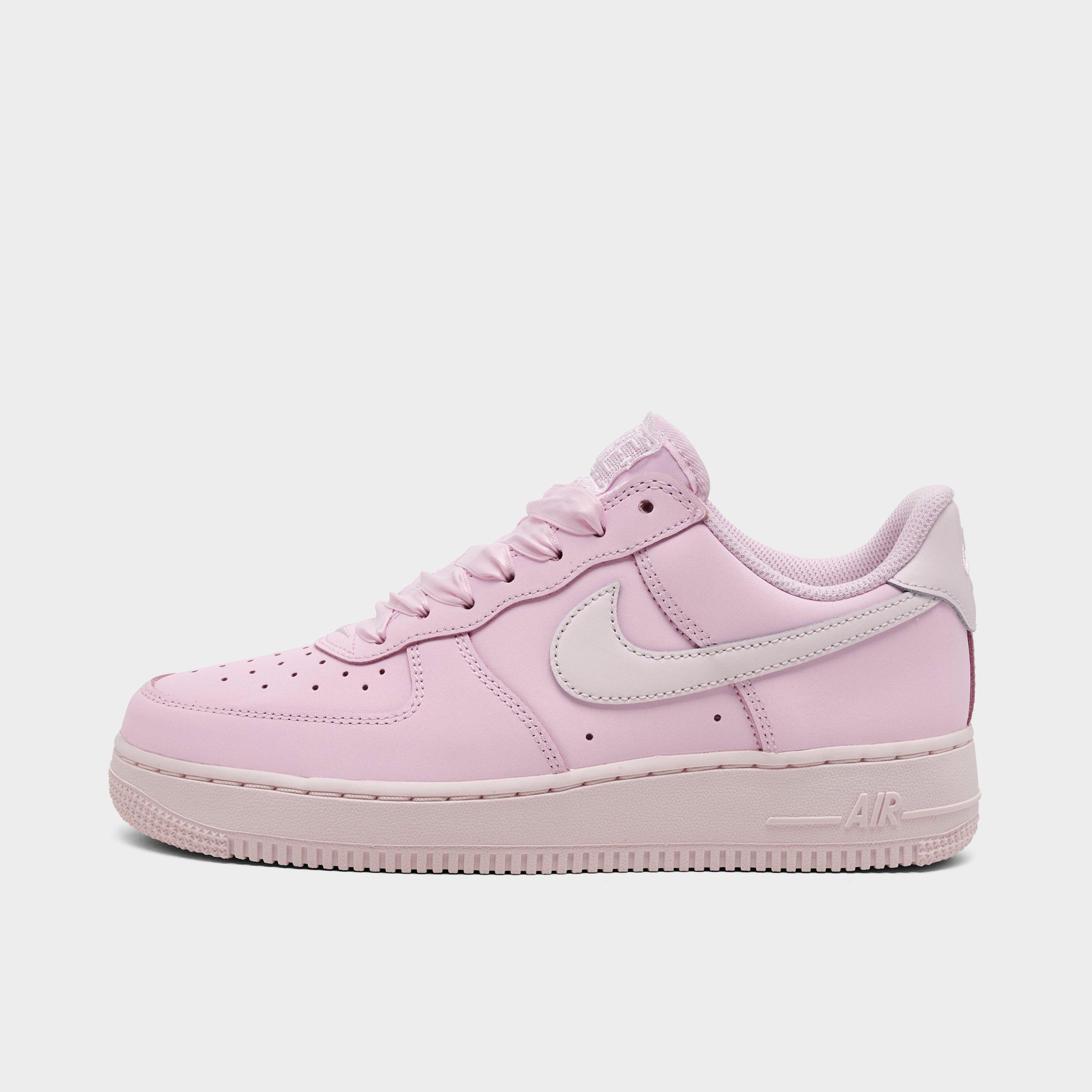 Nike Women's Air Force 1 Retro Premium Casual Shoes in Pink Foam/Pink Foam/Pearl Pink Size: 7.5