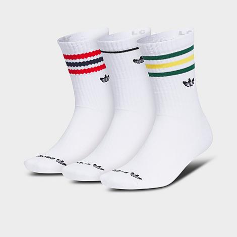 Adidas Originals Adidas Women's Originals Roller 3.0 Crew Socks (3-pack) Size Large In White