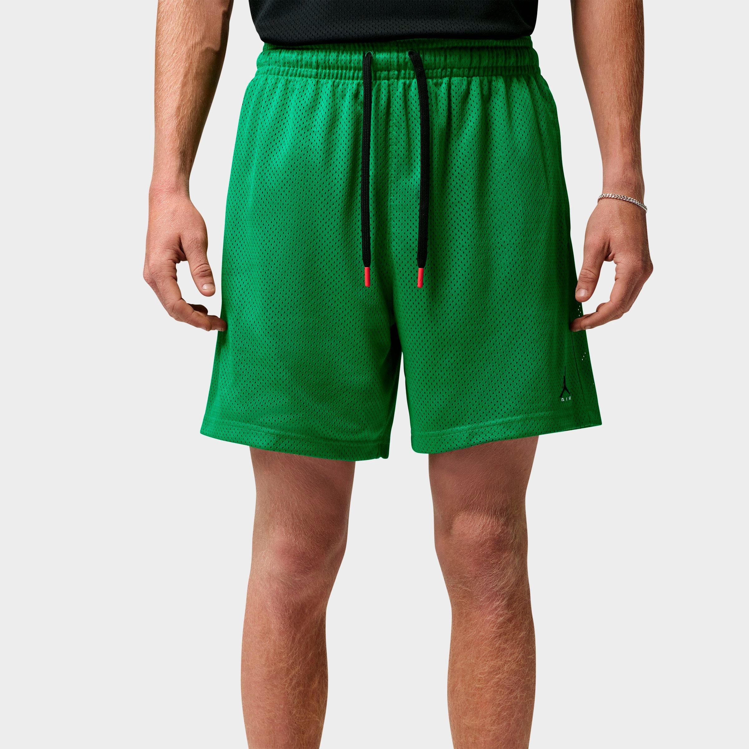 Jordan Men's Brooklyn Champ Mesh Basketball Shorts in Lucky Green/Black Size: Medium