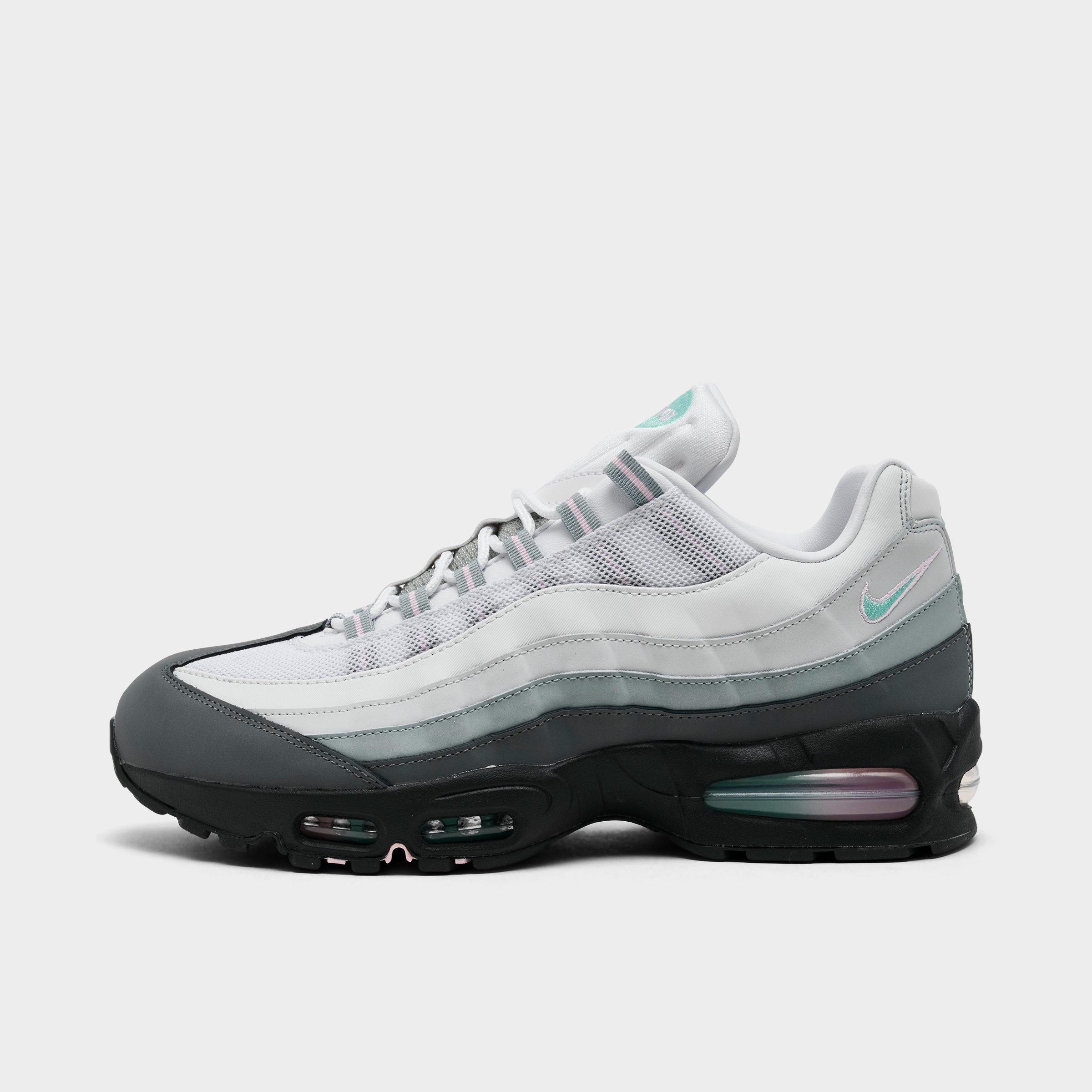 Nike Men's Air Max 95 Big Bubble Casual Shoes in Anthracite/Pink Foam/Hyper Turquoise Size: 8.5
