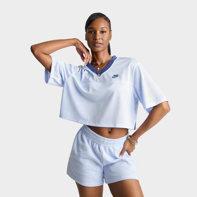 Women's Nike Sportswear Oversized Heritage Cropped Mesh Jersey