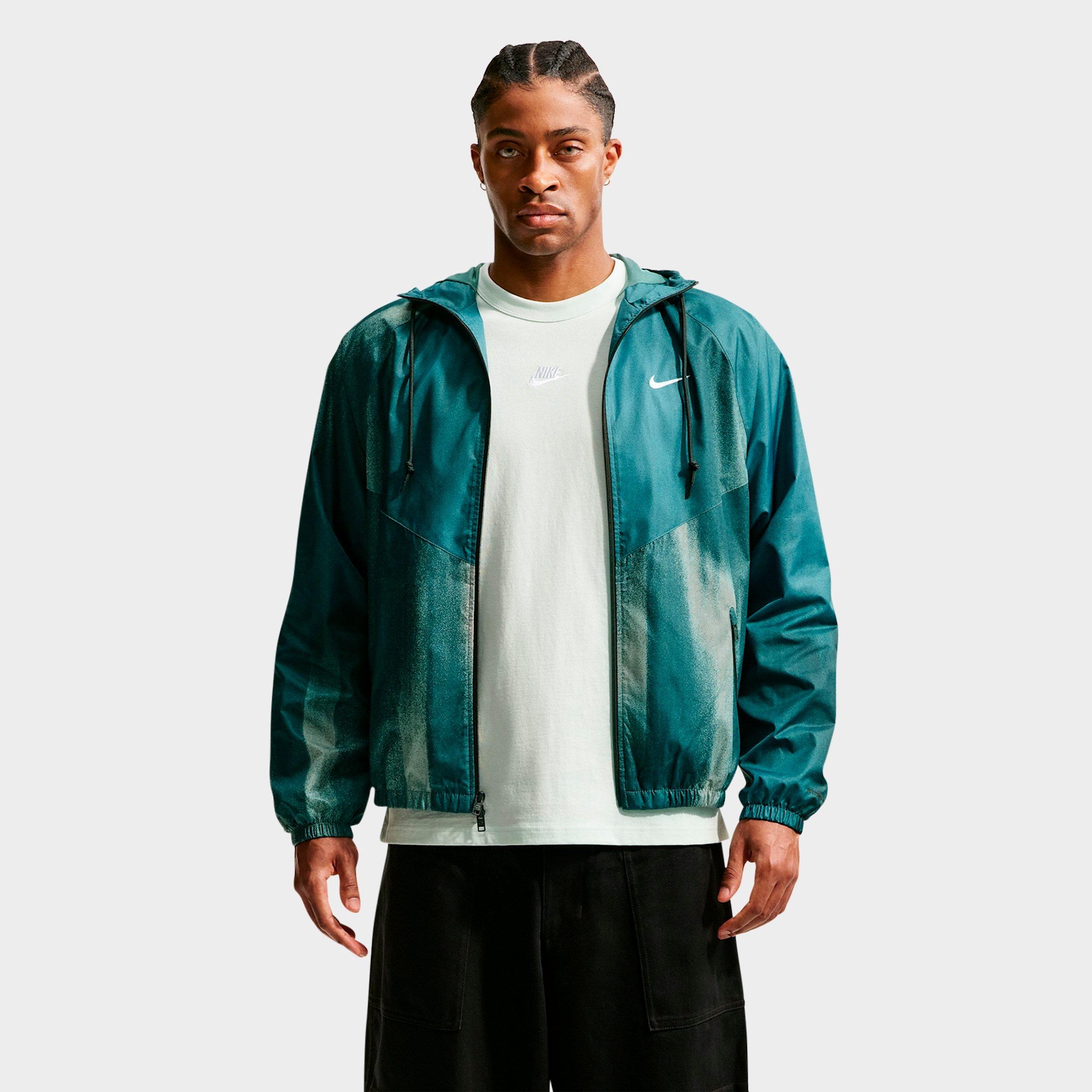 Nike Men's Windrunner Sunset Lined Jacket in Mineral Slate/White Size: XXL Tall