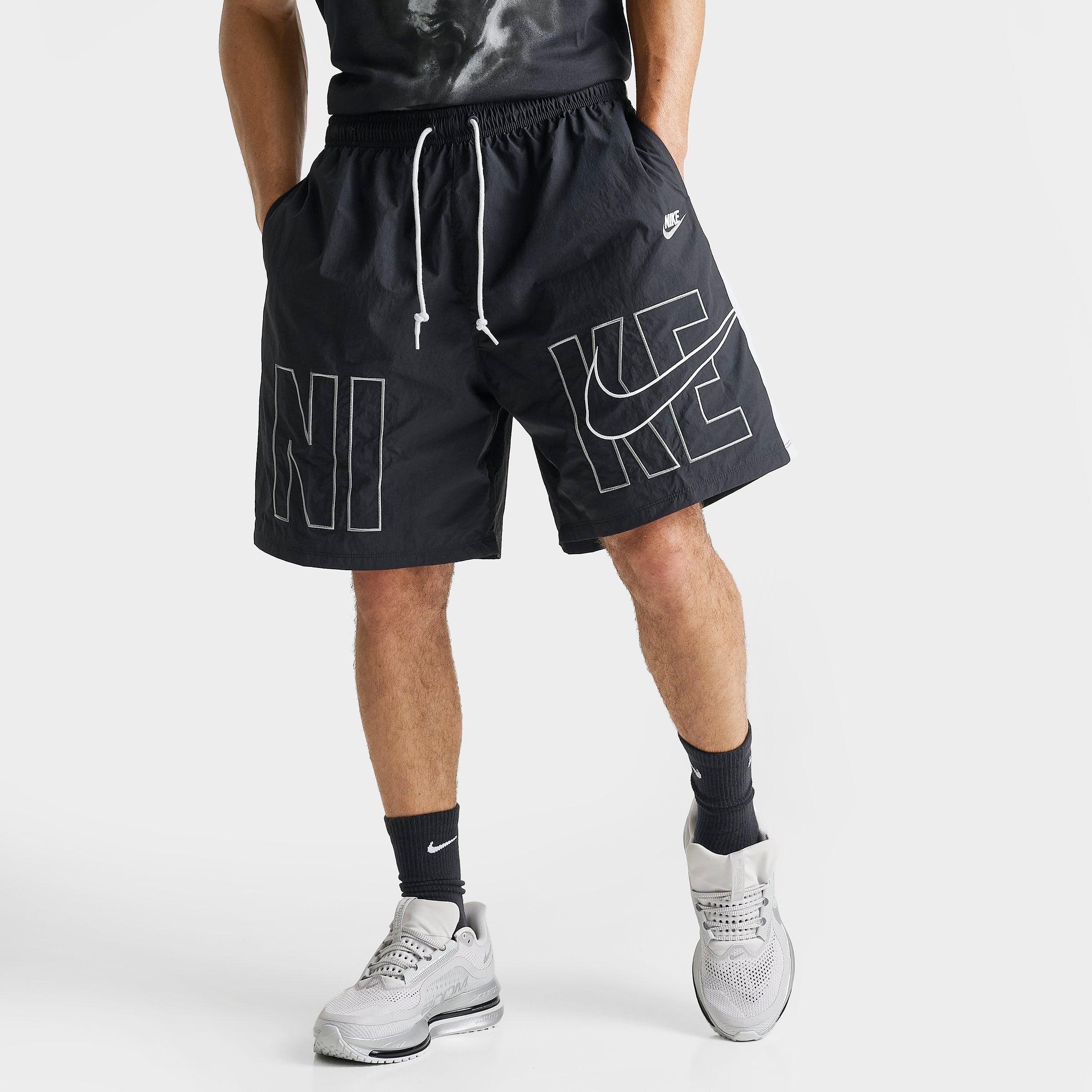 Nike Men's Sportswear Club Gel Block Sport Shorts in Black/Pure Platinum Size: 2XL