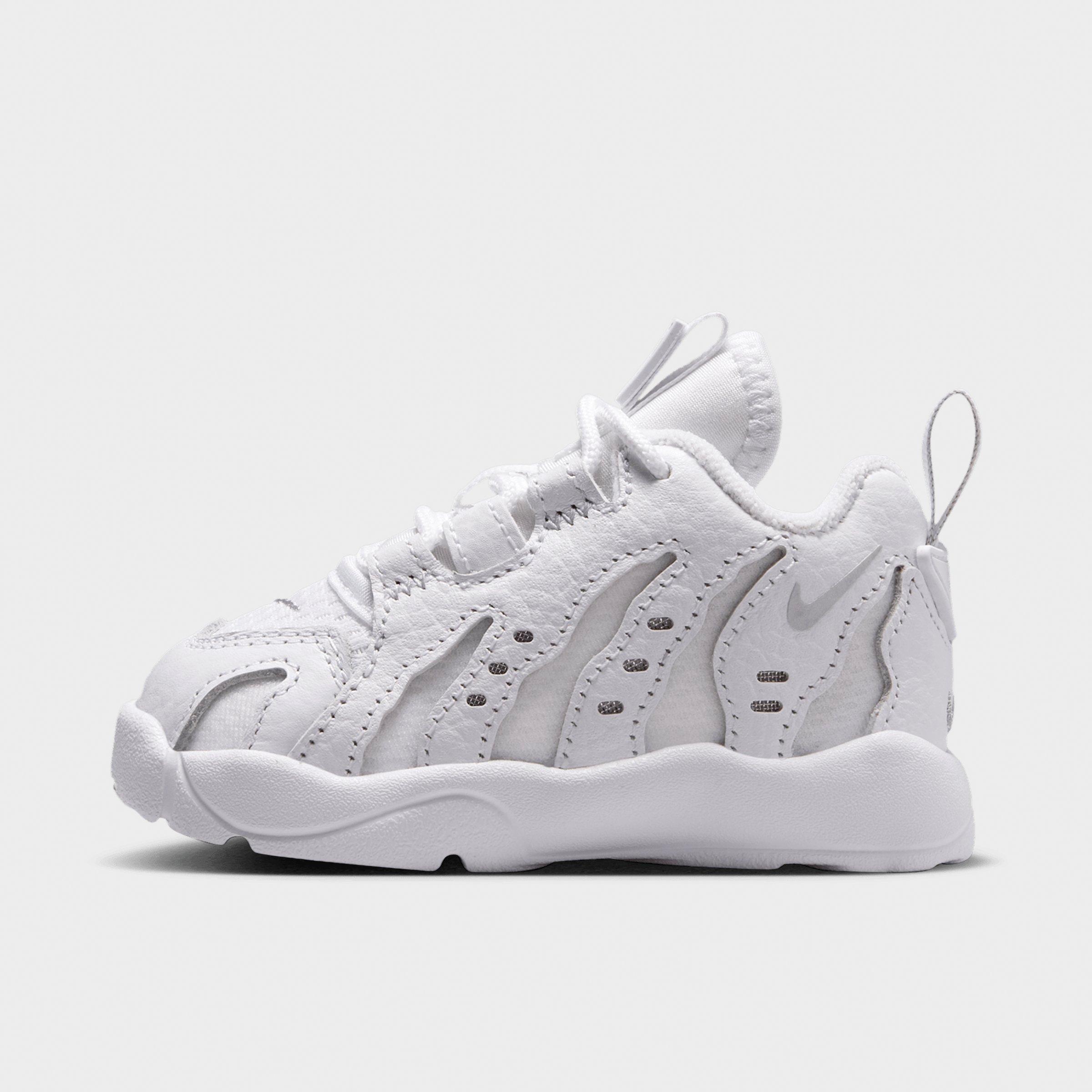 Nike Kids Toddler Air DT Max â€˜96 Low Casual Shoes in White/Metallic Silver/White Size: 10.0
