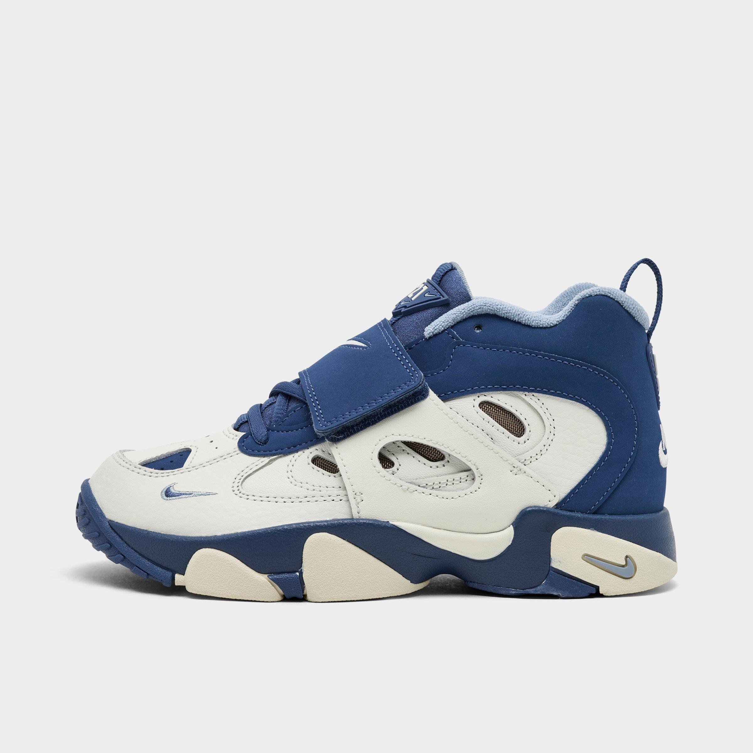 Nike Little Kids Diamond Turf 2 Casual Shoes in Sail/Mystic Navy/Blue Grey Size: 2.0
