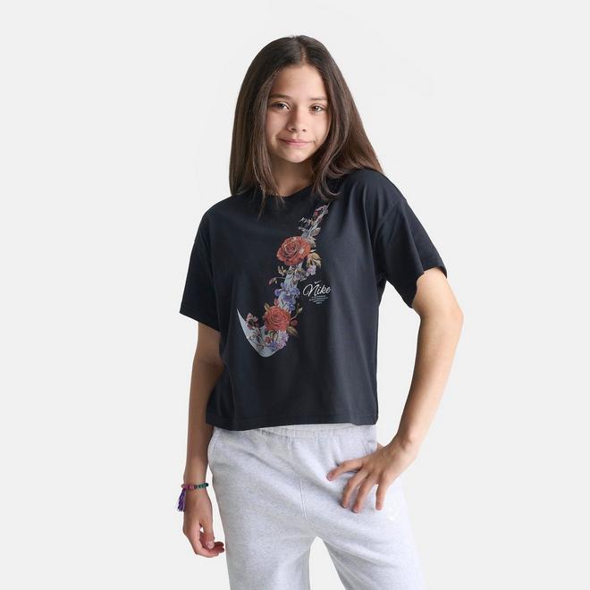 Girls' Big Kids' Nike Sportswear Essentials Bloom Boxy T-Shirt