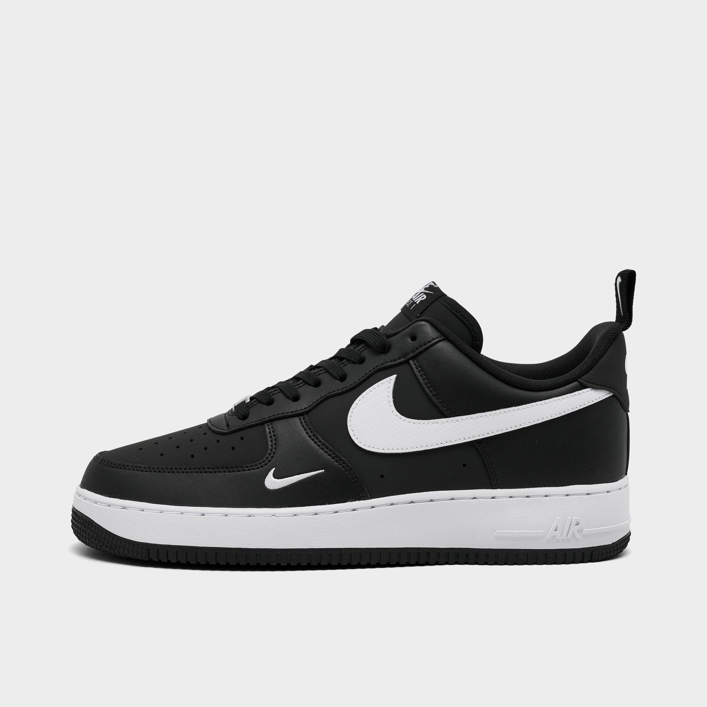 Nike Men's Air Force 1 '07 LV8 Casual Shoes in Black/White Size: 9.5