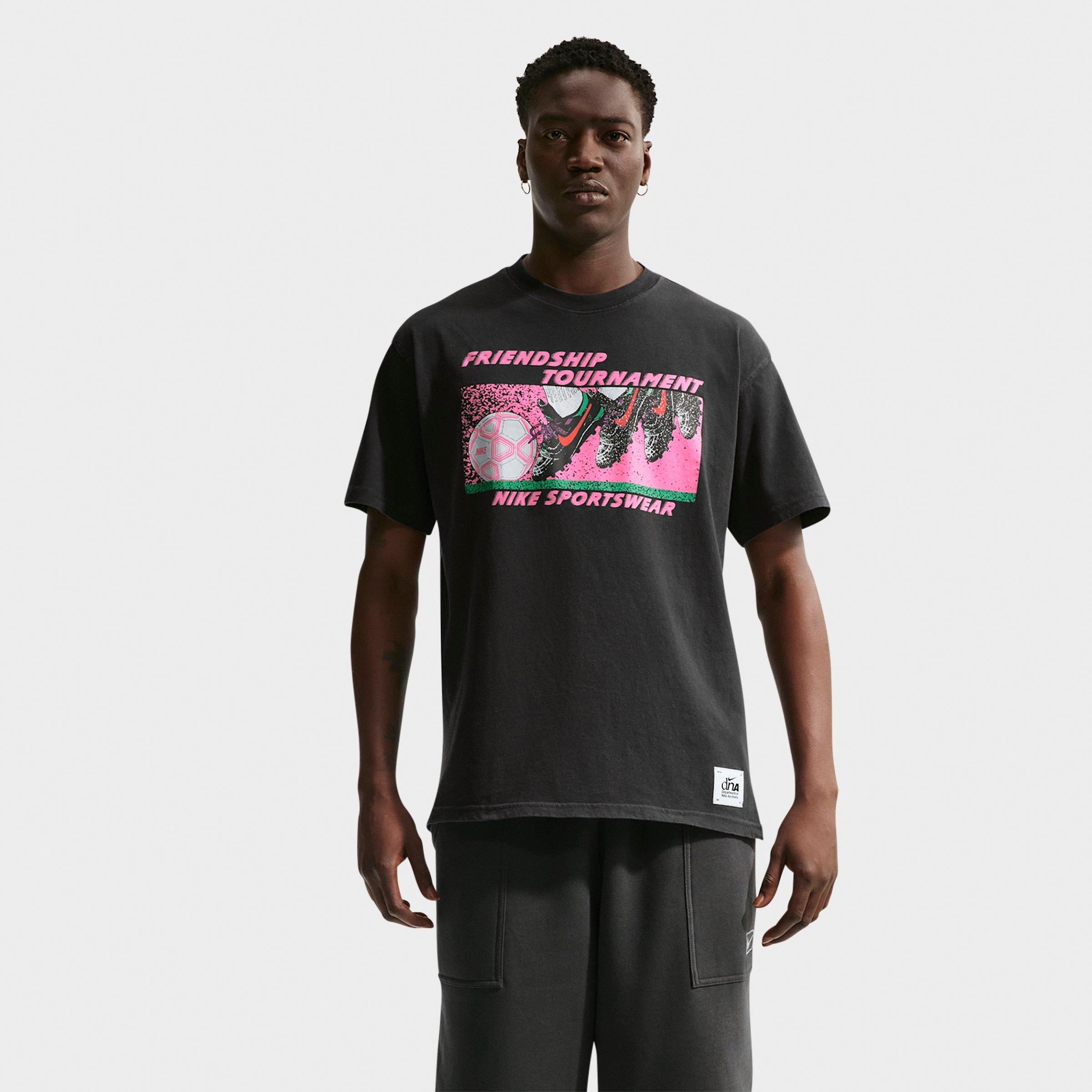 Nike Men's Sportswear DNA Friendship Tournament T-Shirt in Off Noir Size: XS