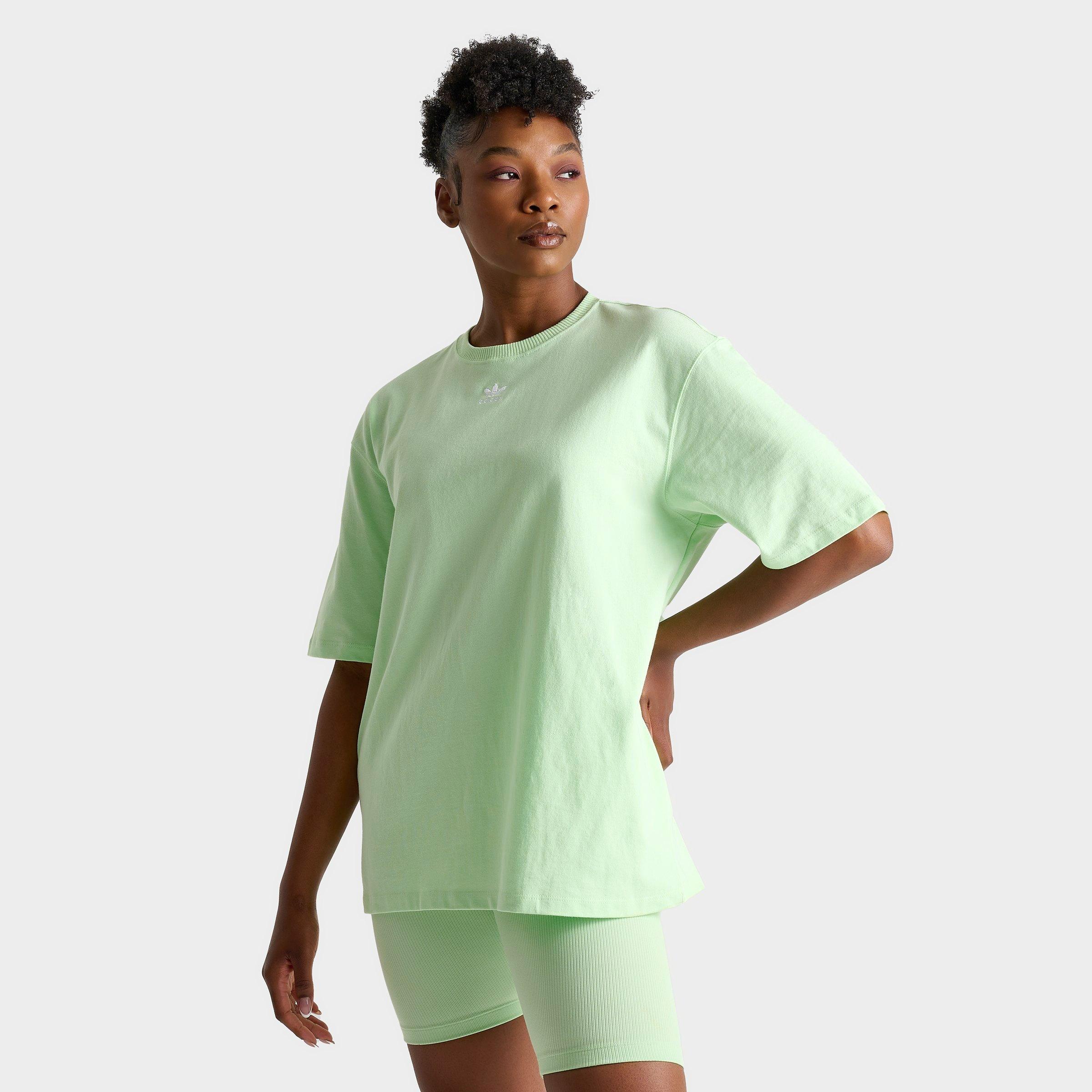 Shop Adidas Originals Adidas Women's Originals Boyfriend T-shirt In Semi Green Spark