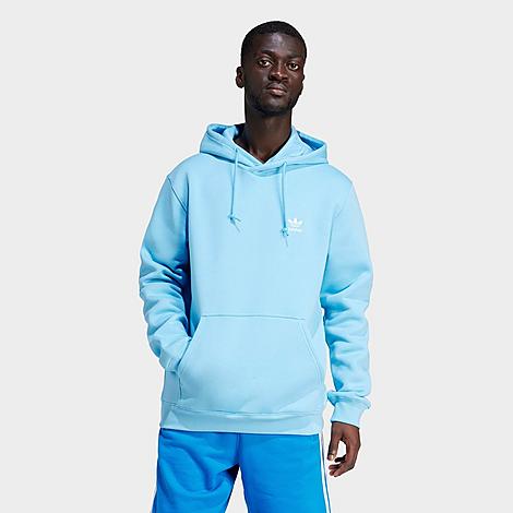 Shop Adidas Originals Adidas Men's Originals Trefoil Essentials Pullover Hoodie In Semi Blue Burst