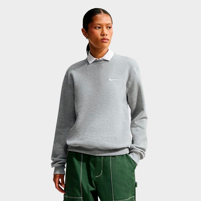 Women's Nike Studio Fleece Medium Weight Crewneck Sweatshirt