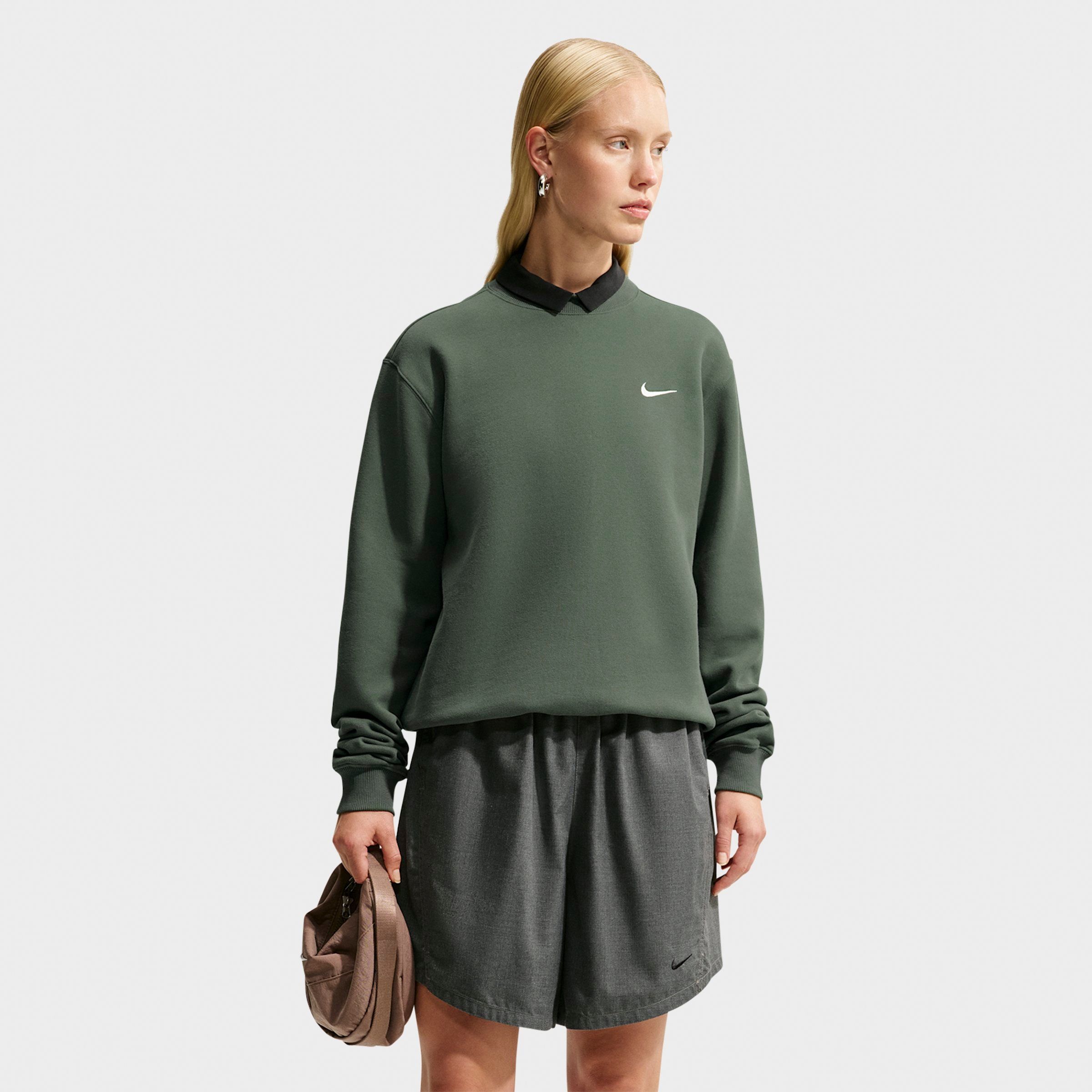 Nike Women's Studio Fleece Medium Weight Crewneck Sweatshirt