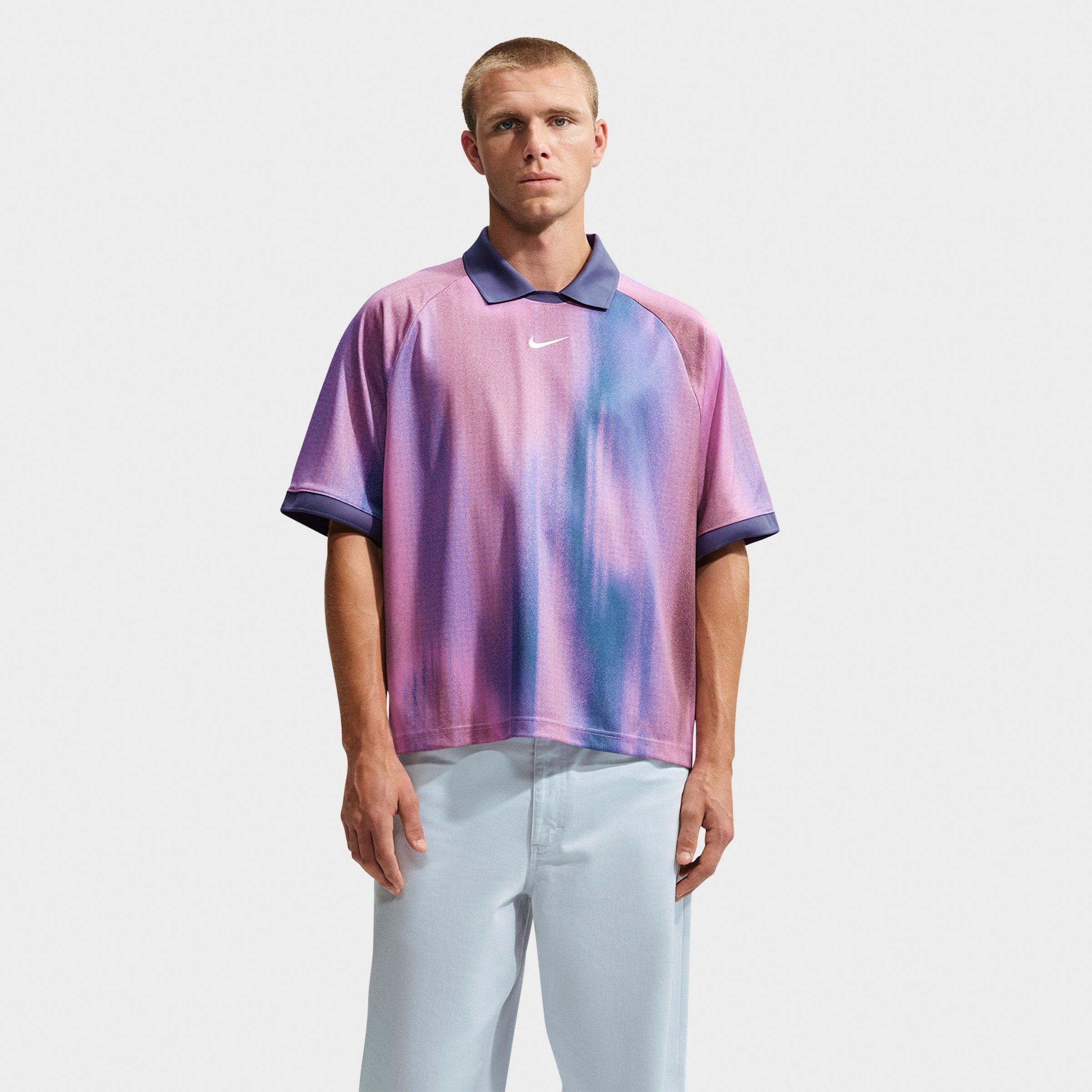 Nike Men's SB Sunset Dri-FIT Jacquard Skate Jersey in Light Magenta Size: XL