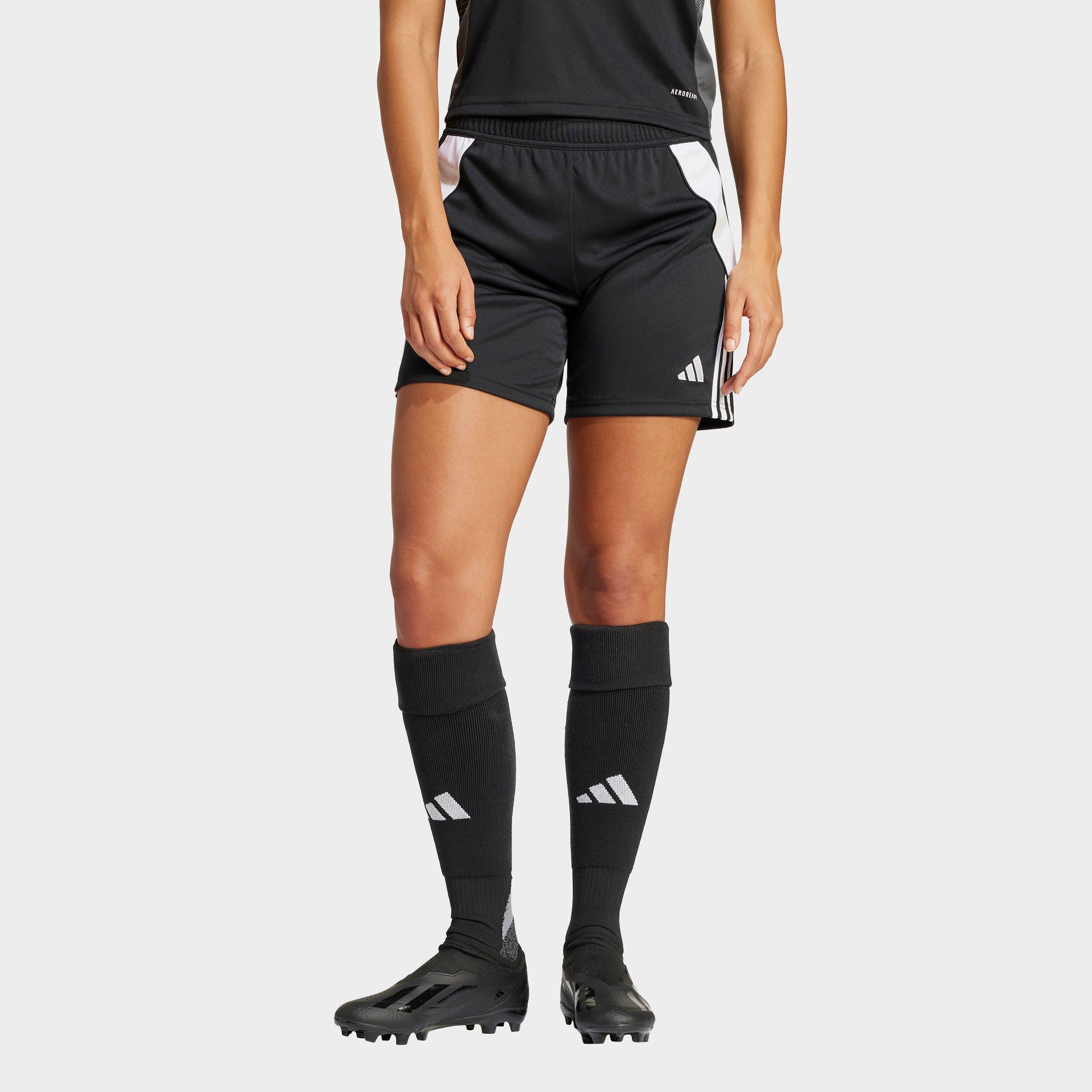 Adidas Women's Tiro 24 Soccer Shorts in Black/Black Size 2XL Polyester