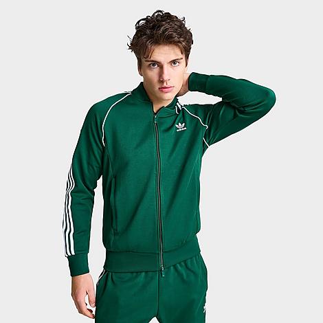 Adidas Originals Adidas Men's Originals Adicolor Classics Superstar Lifestyle Track Jacket In Collegiate Green