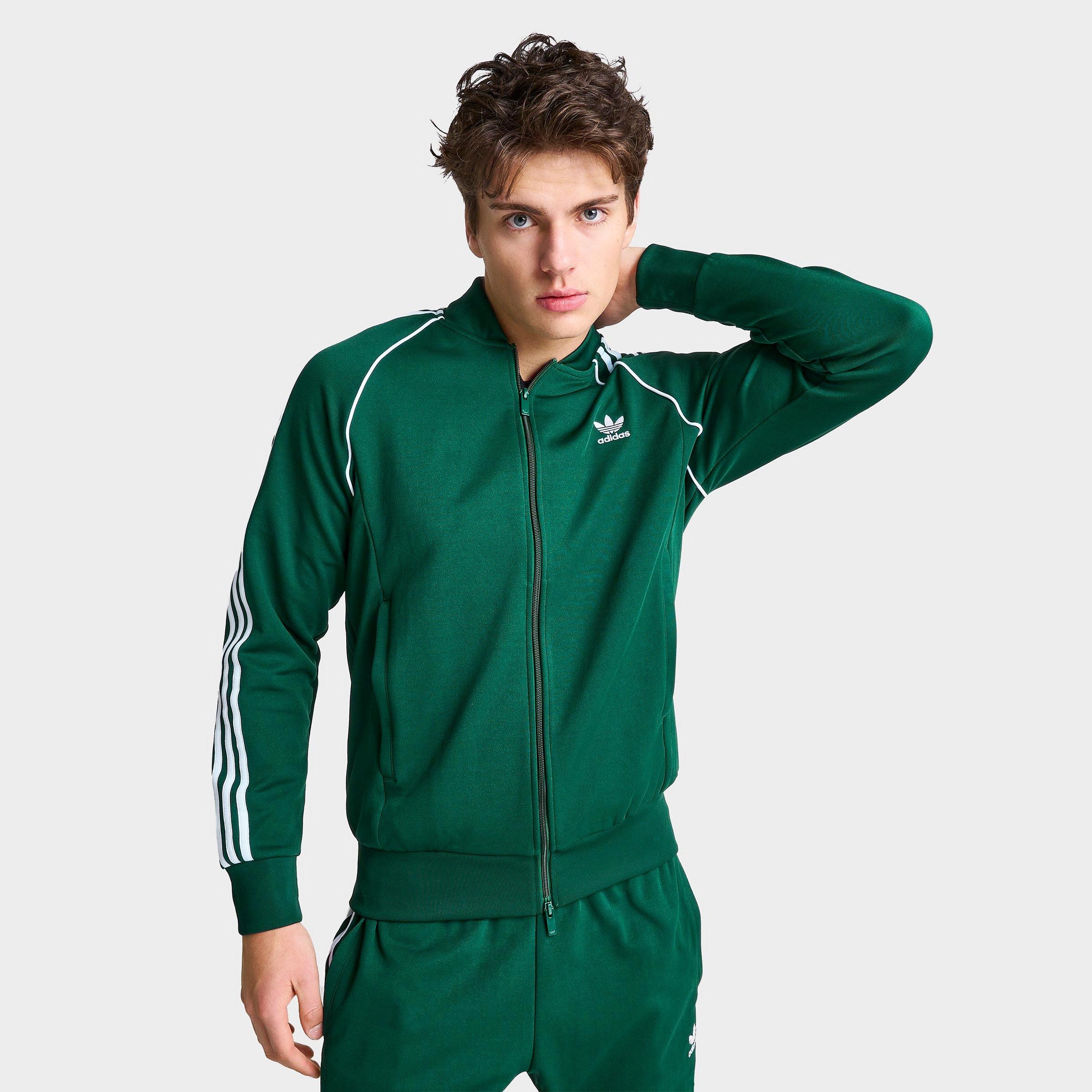 Adidas Originals Adidas Men's Originals Adicolor Classics Superstar Lifestyle Track Jacket In Collegiate Green