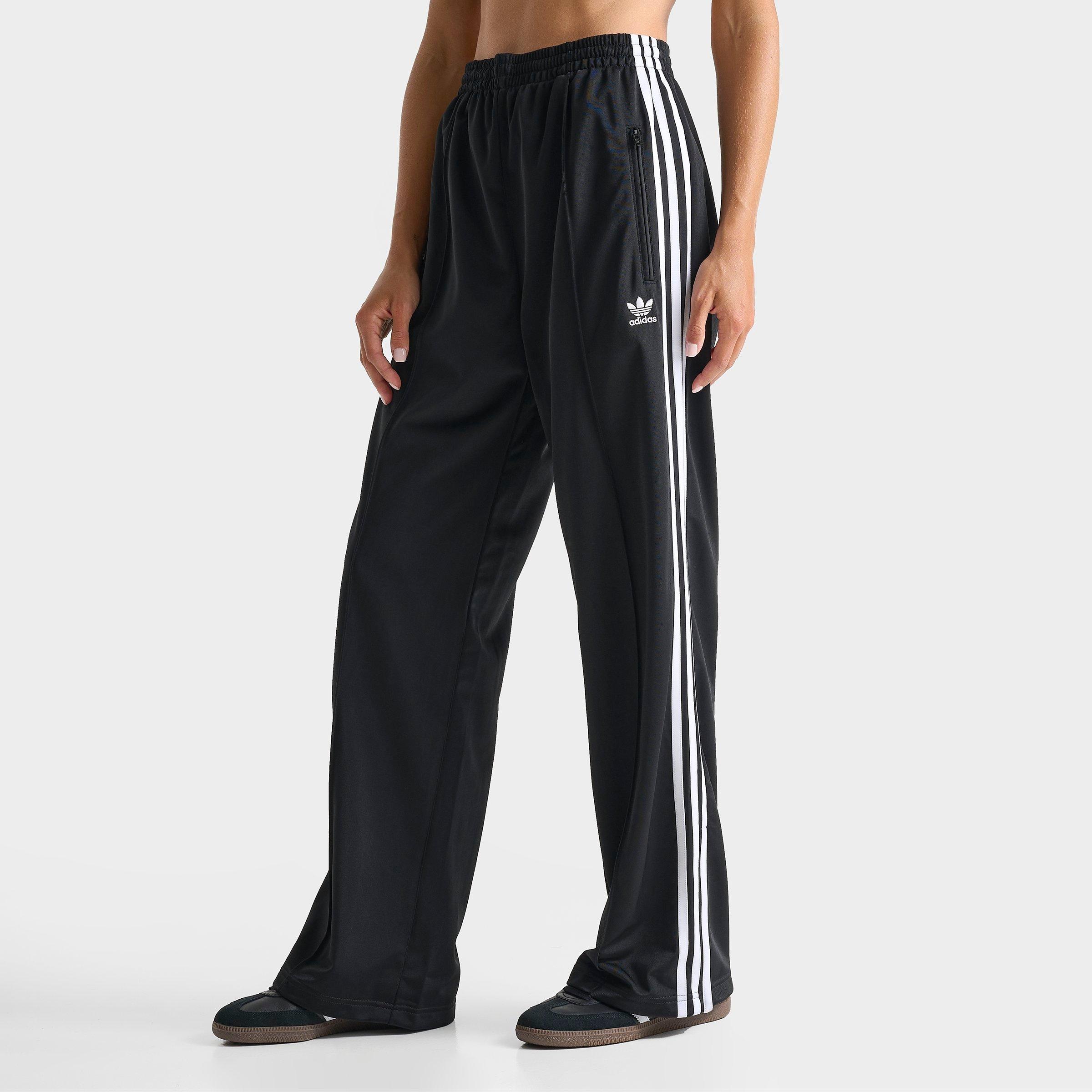 Adidas Women's Originals Firebird Loose Track Pants in Black/Black Size Small Polyester/Plastic