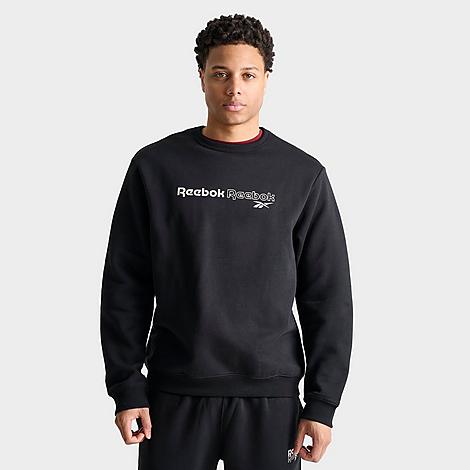 Reebok Men's Identity Brand Proud Crewneck Sweatshirt In Black