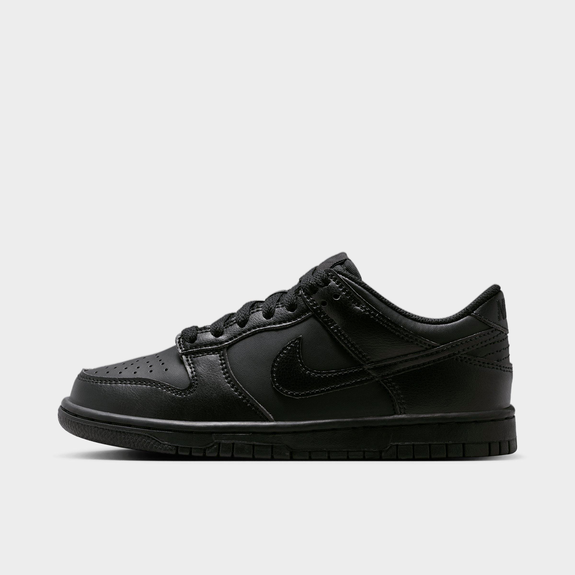 Nike Big Kids Dunk Low Casual Shoes in Black Size: 4.5