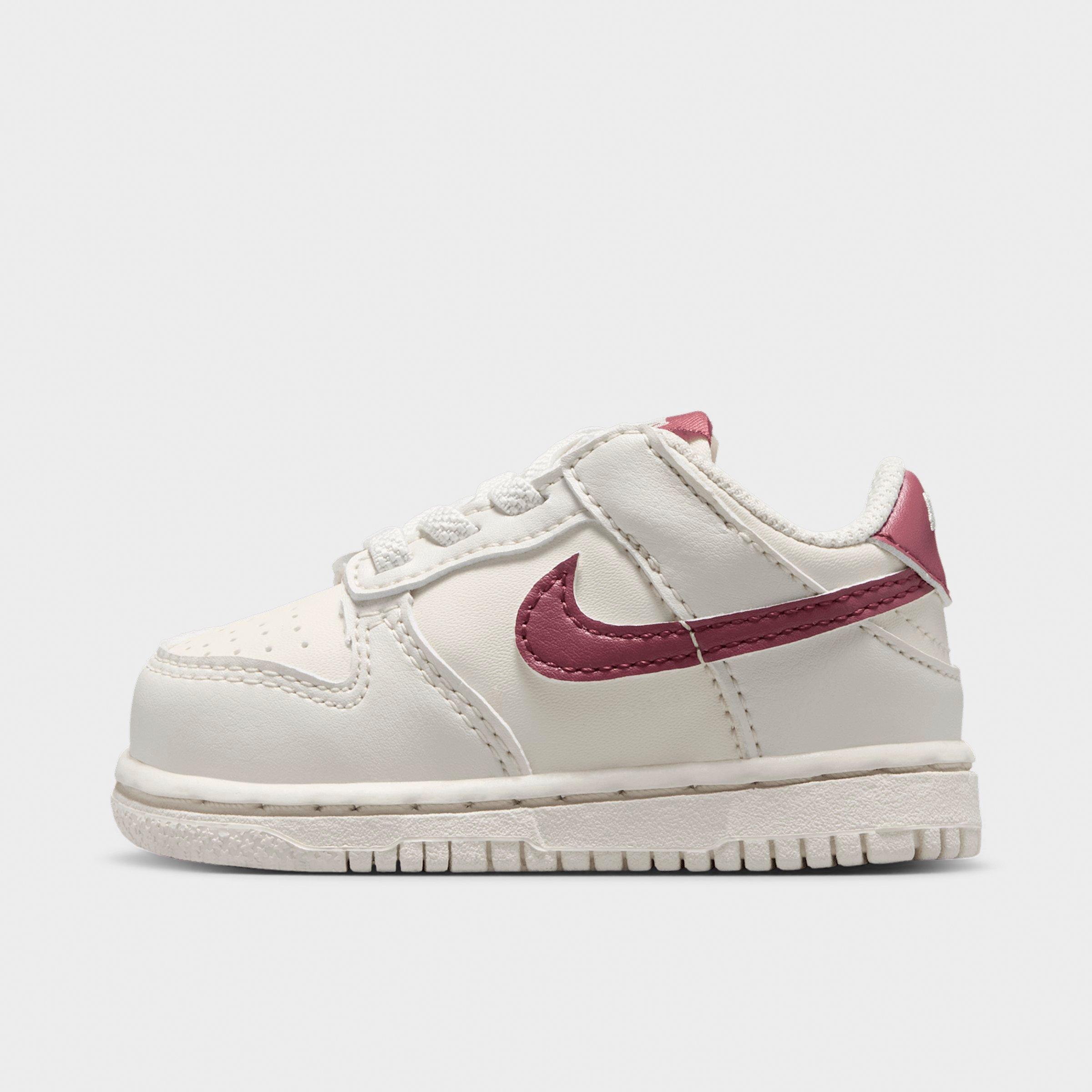 Nike Kids Toddler Dunk Low Casual Shoes in Soft Pearl/Pink Smoke Size: 3.0