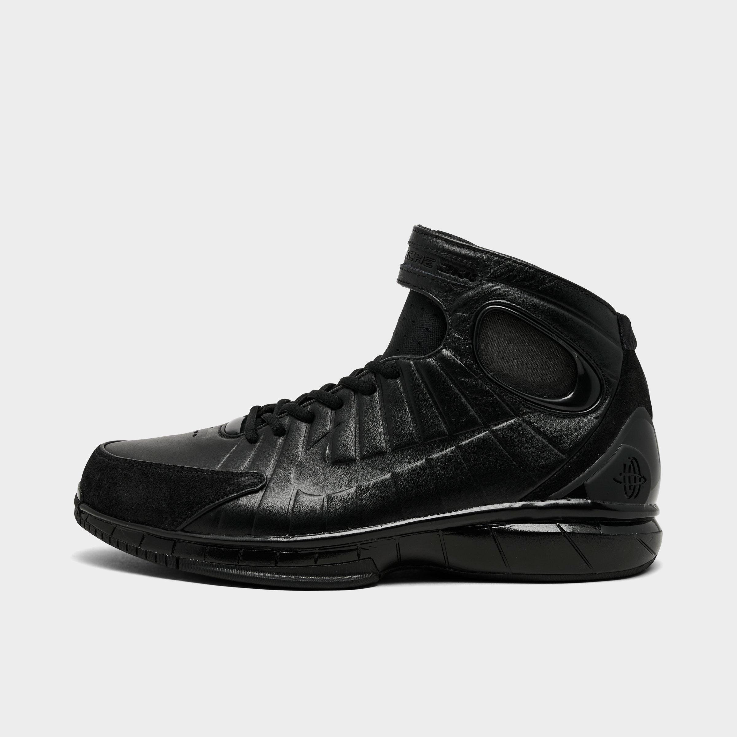 Nike Men's Air Zoom Huarache 2K4 OT Basketball Shoes in Black Size: 14.0