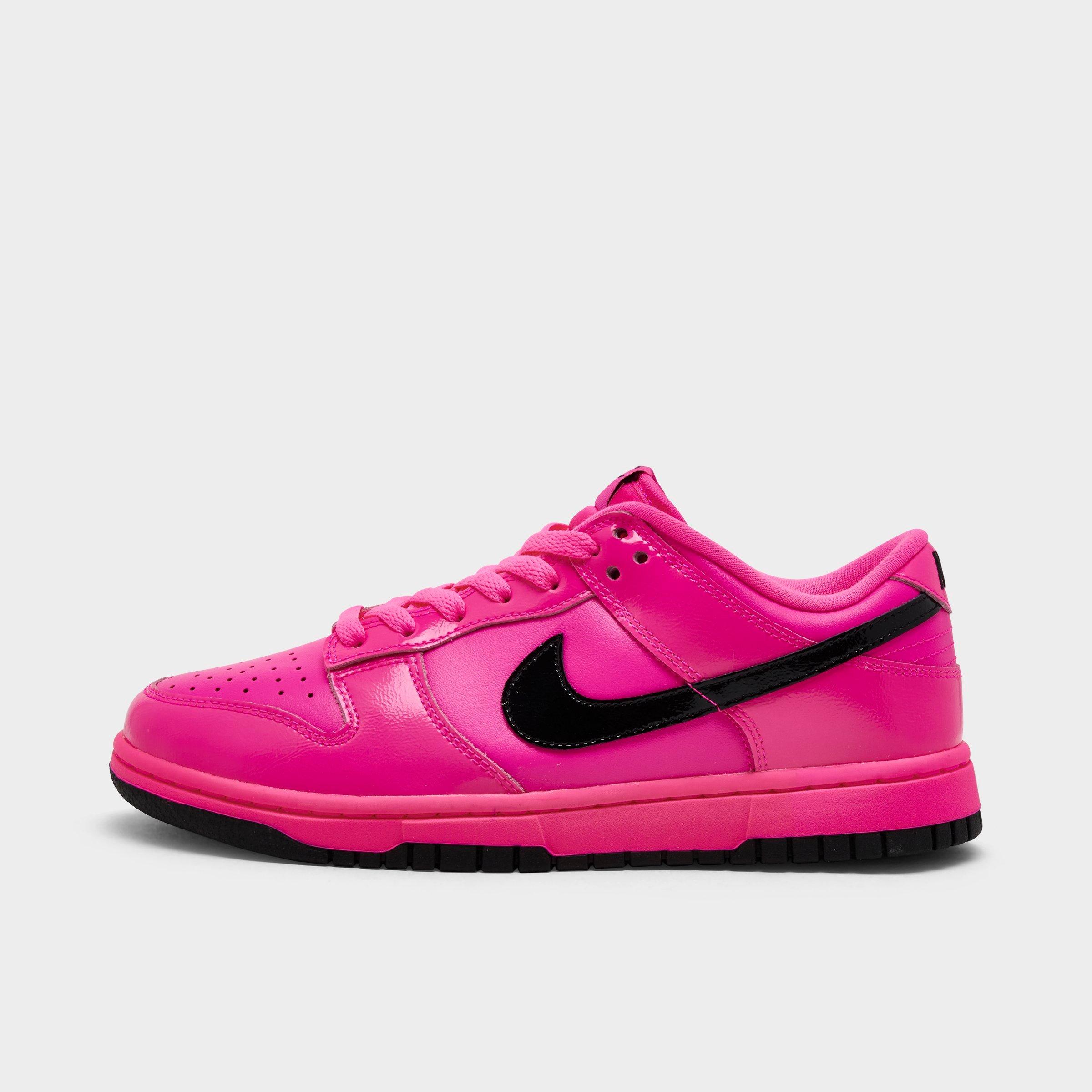 Nike Women's Dunk Low Casual Shoes in Pink Blast/Black/Pink Blast Size: 11.0