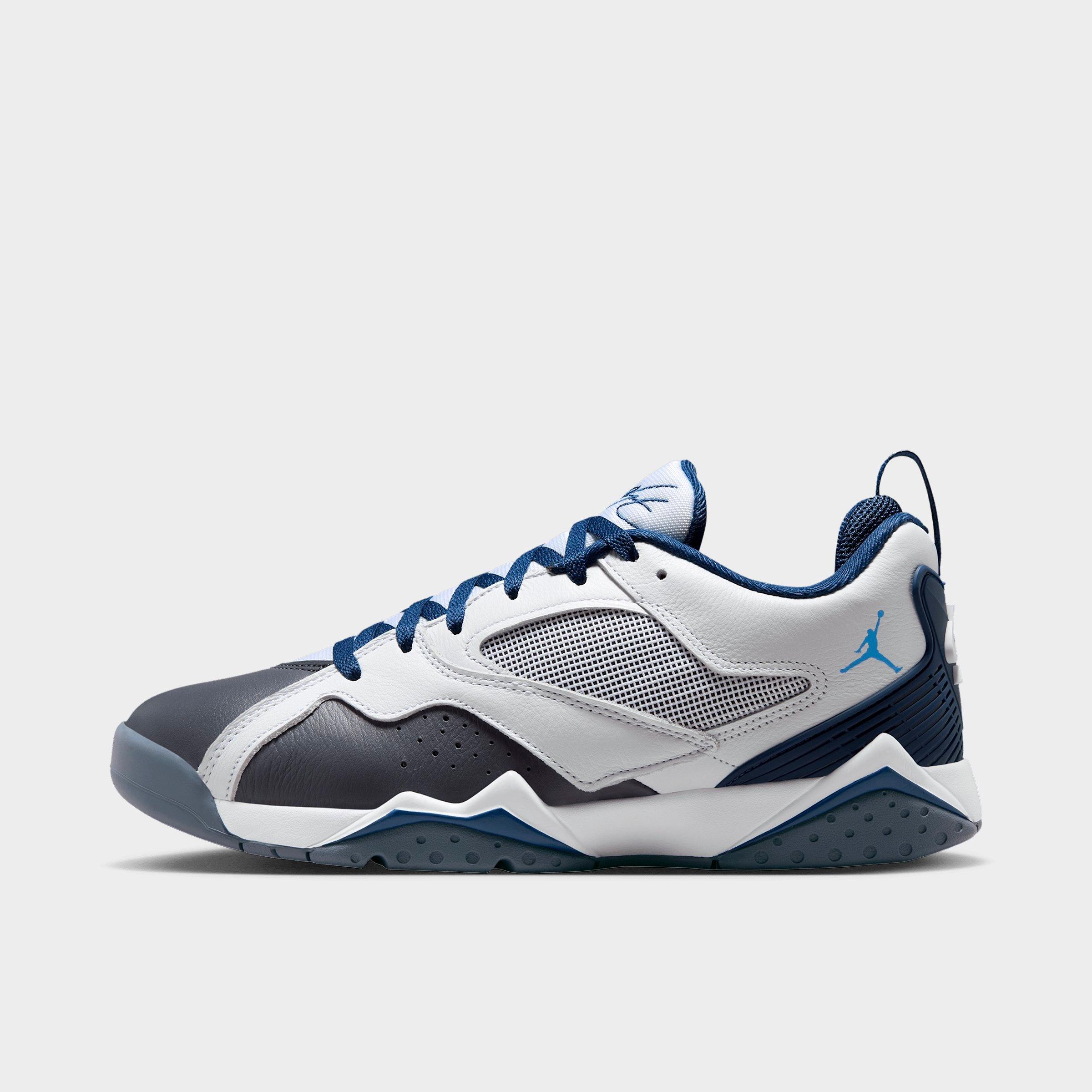 Jordan Men's Air MVP 92 Casual Shoes in White/Navy/University Blue Size: 12.5