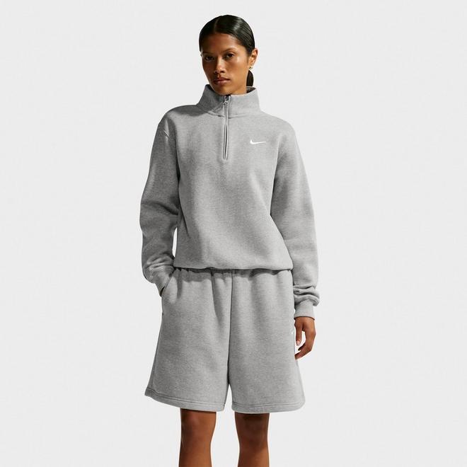 Women's Nike Studio Fleece Medium-Weight Quarter-Zip Jacket