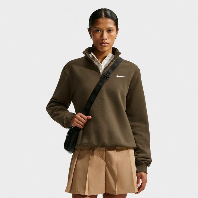 Women's Nike Studio Fleece Medium-Weight Quarter-Zip Jacket