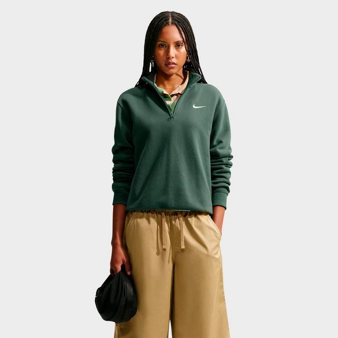 Women's Nike Studio Fleece Medium-Weight Quarter-Zip Jacket