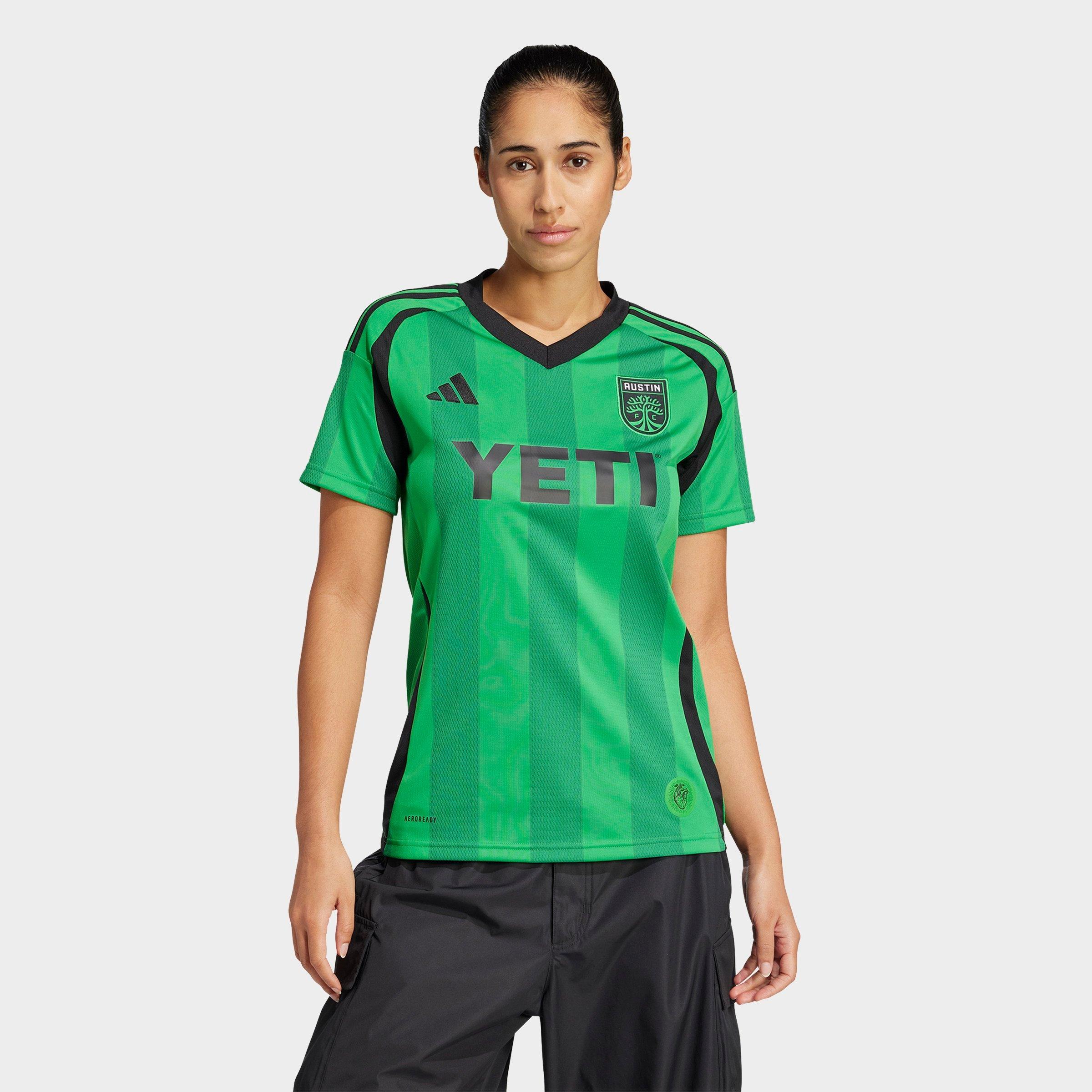 adidas Women's Austin FC 24/25 Home Jersey in Real Green Size: 2XS