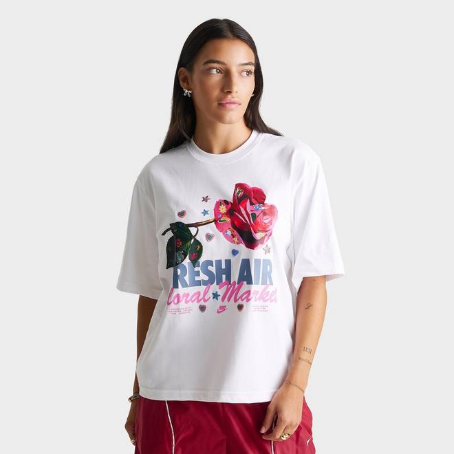 Women's Nike Sportswear Rose Charm Classic Loose T-Shirt 