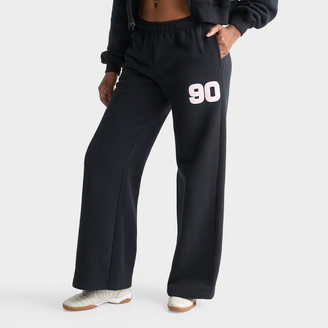 Women's Nike Studio Fleece Medium-Weight "90" Mid-Rise Wide-Leg Pants