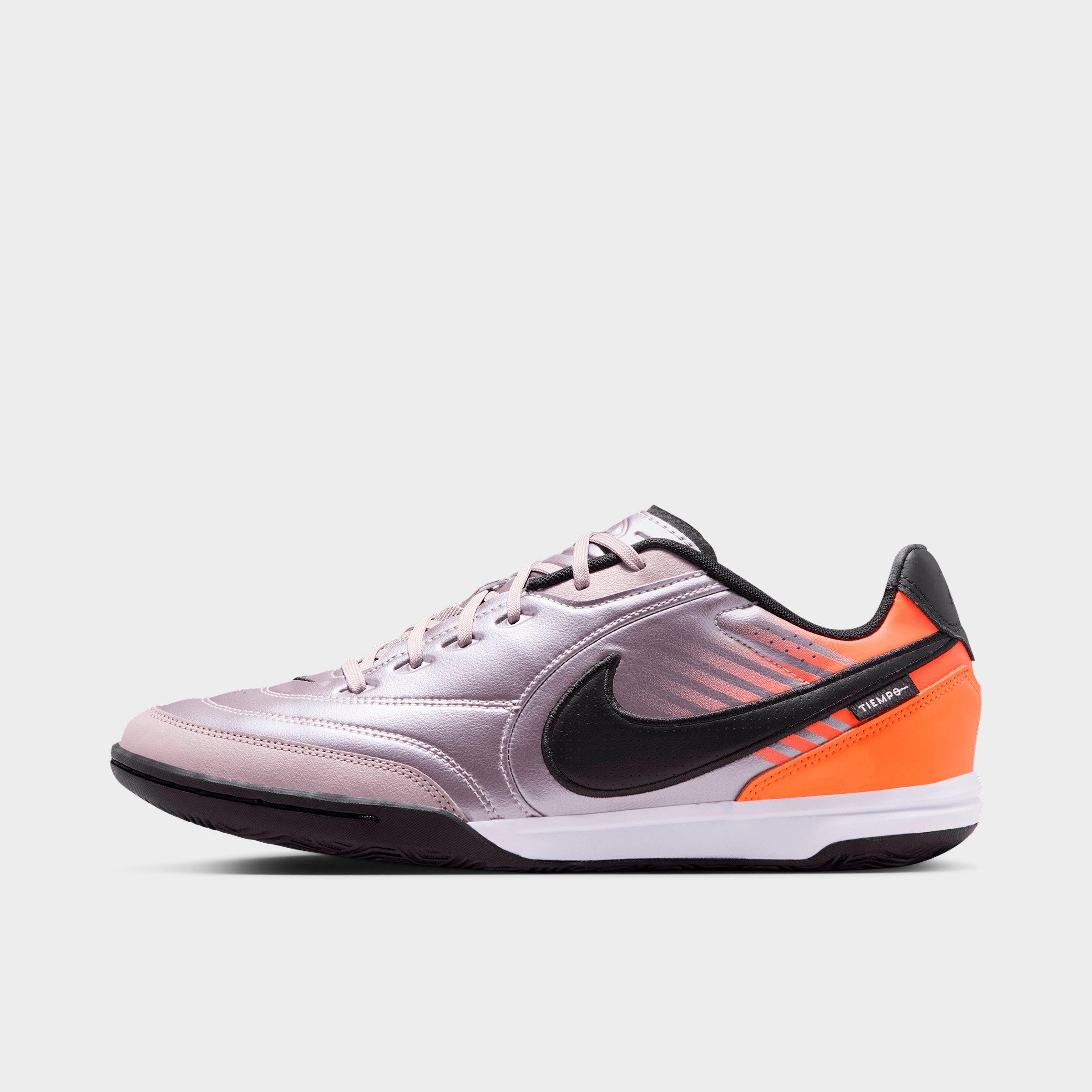Nike Men's Tiempo Streetgato Casual Shoes in Bleached Lilac/Total Orange/Black Size: 9.0