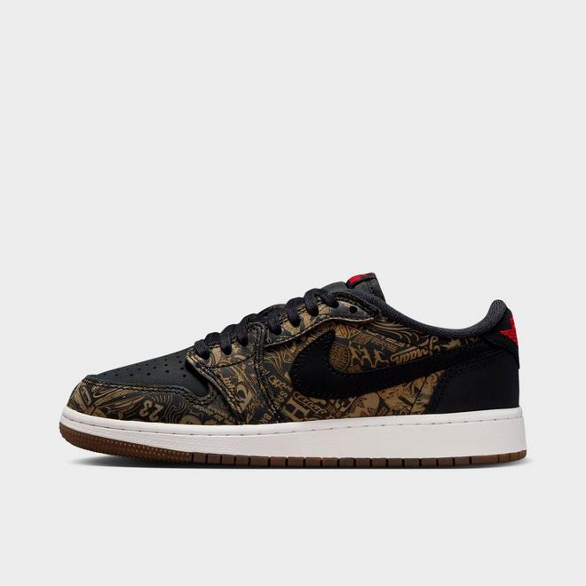 Big Kids' Air Jordan Retro 1 Low OG SE Laser Casual Shoes