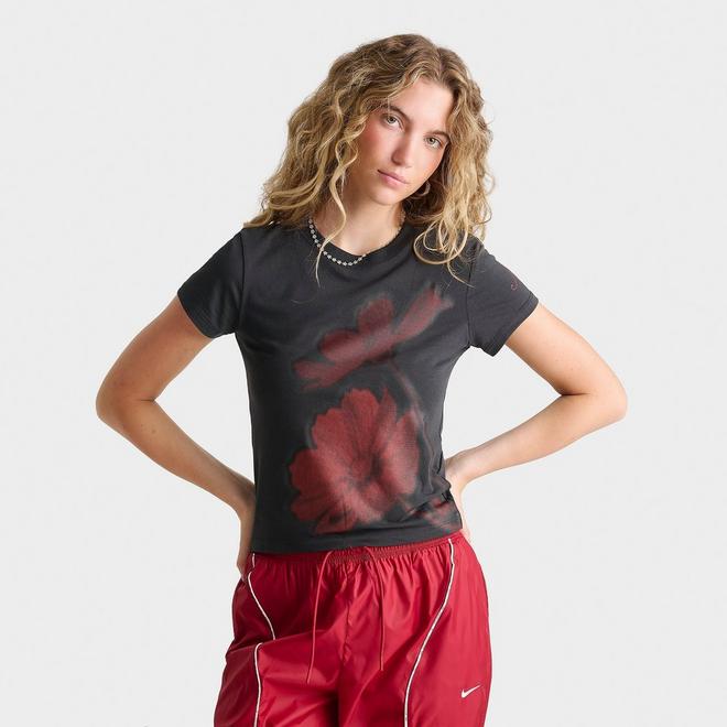 Women's Nike Sportswear Floral Cropped Baby T-Shirt