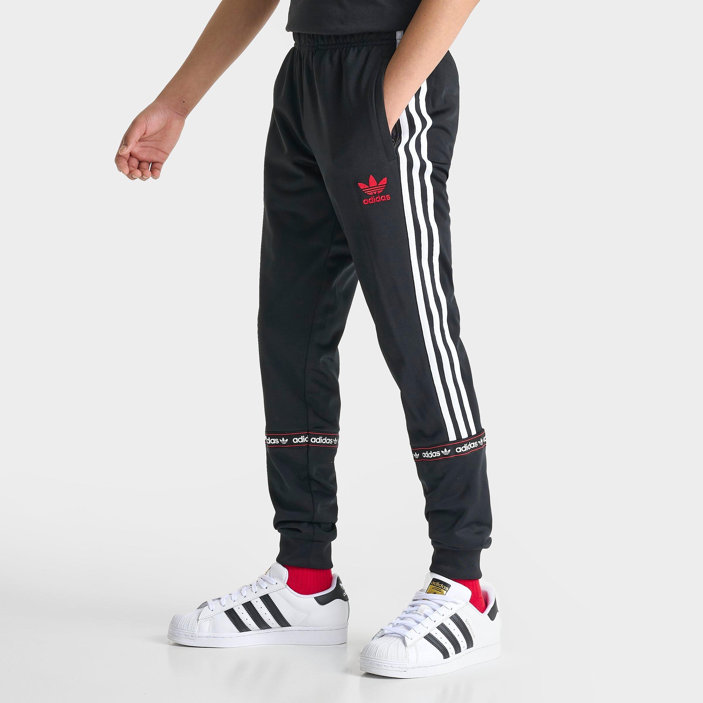 Adidas Originals Adidas Kids' Originals Tape Jogger Pants In Black/white/red