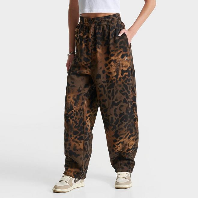 Women's Jordan Brooklyn Fleece Animal Print Wide-Leg Pants 