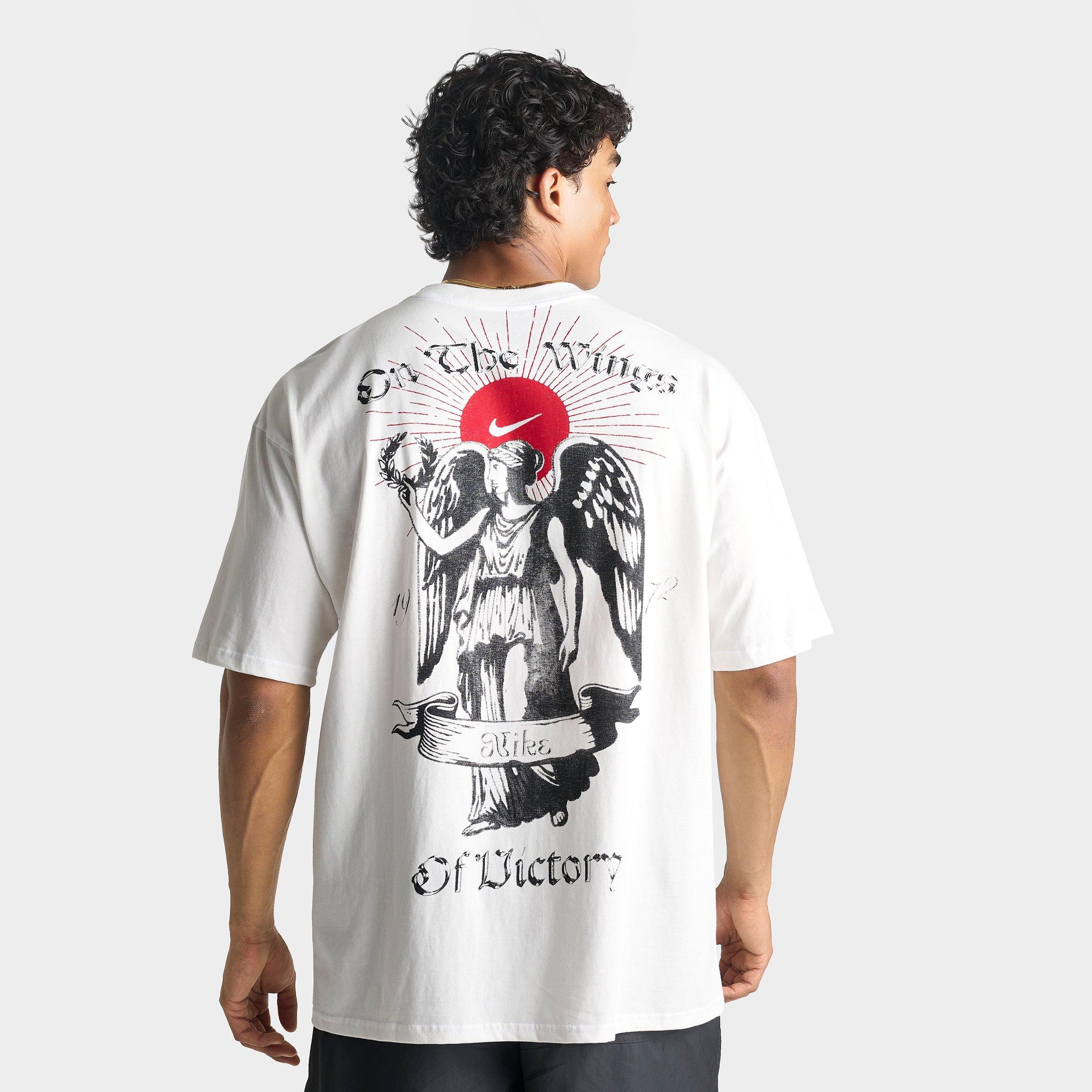 Nike Men's Sportswear Wings of Victory Graphic T-Shirt in Summit White Size: 2XL