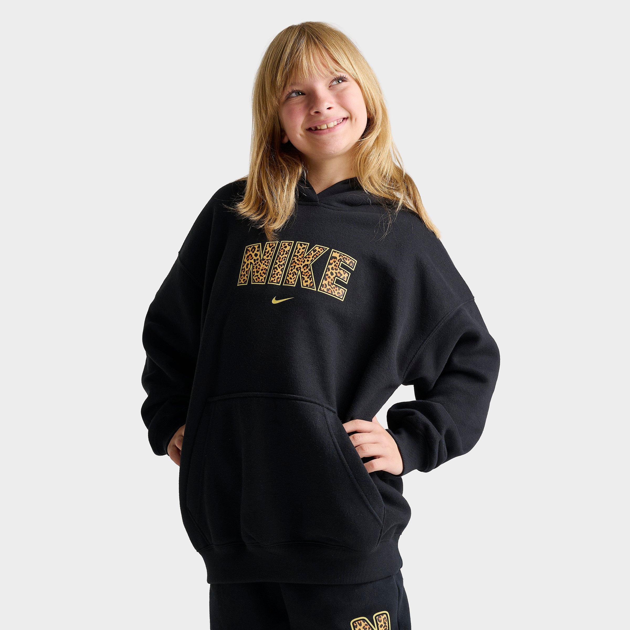 Nike Girls' Big Kids Sportswear Studio Oversized Pullover Hoodie