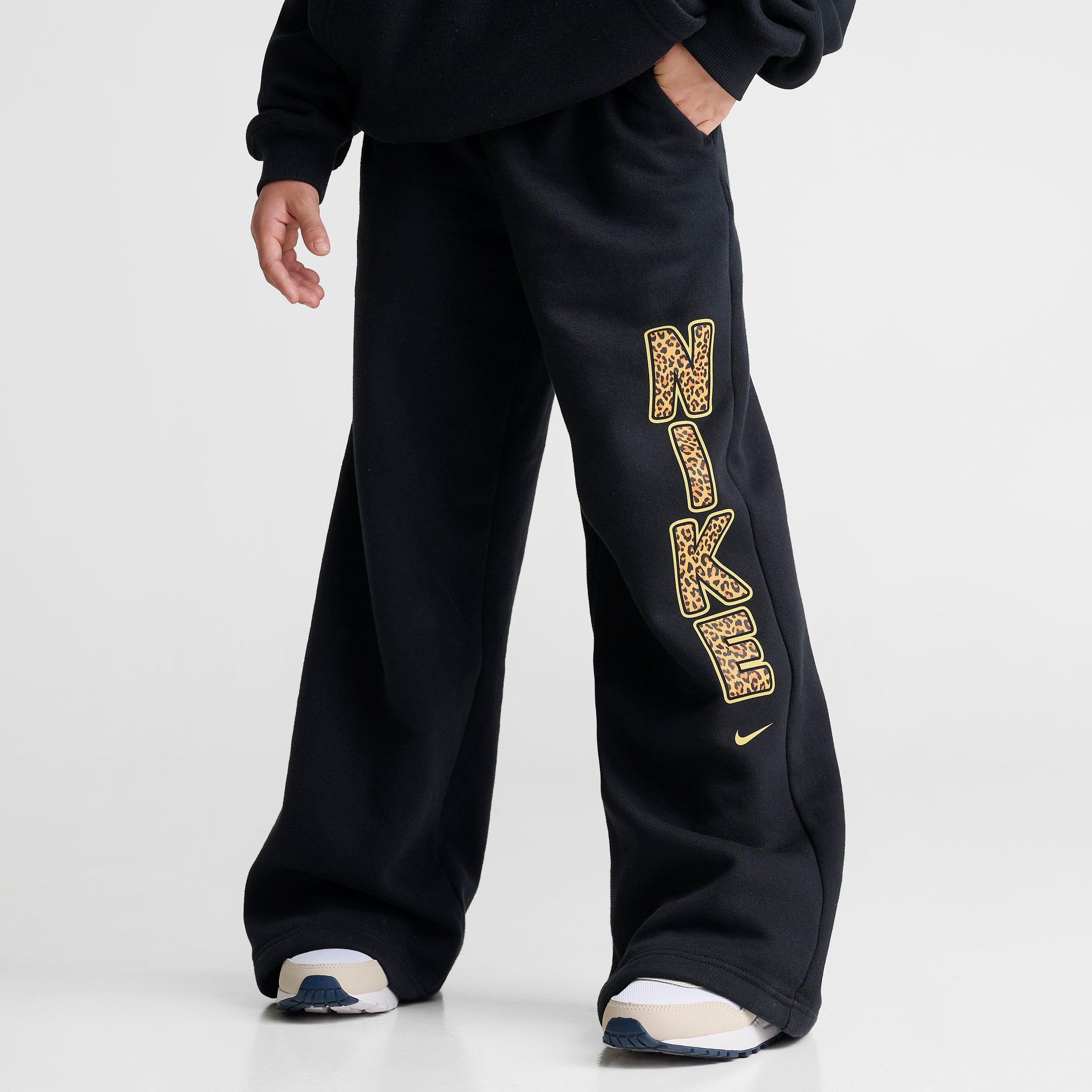 Nike Girls' Big Kids Sportswear Studio Open-Hem Sweatpants