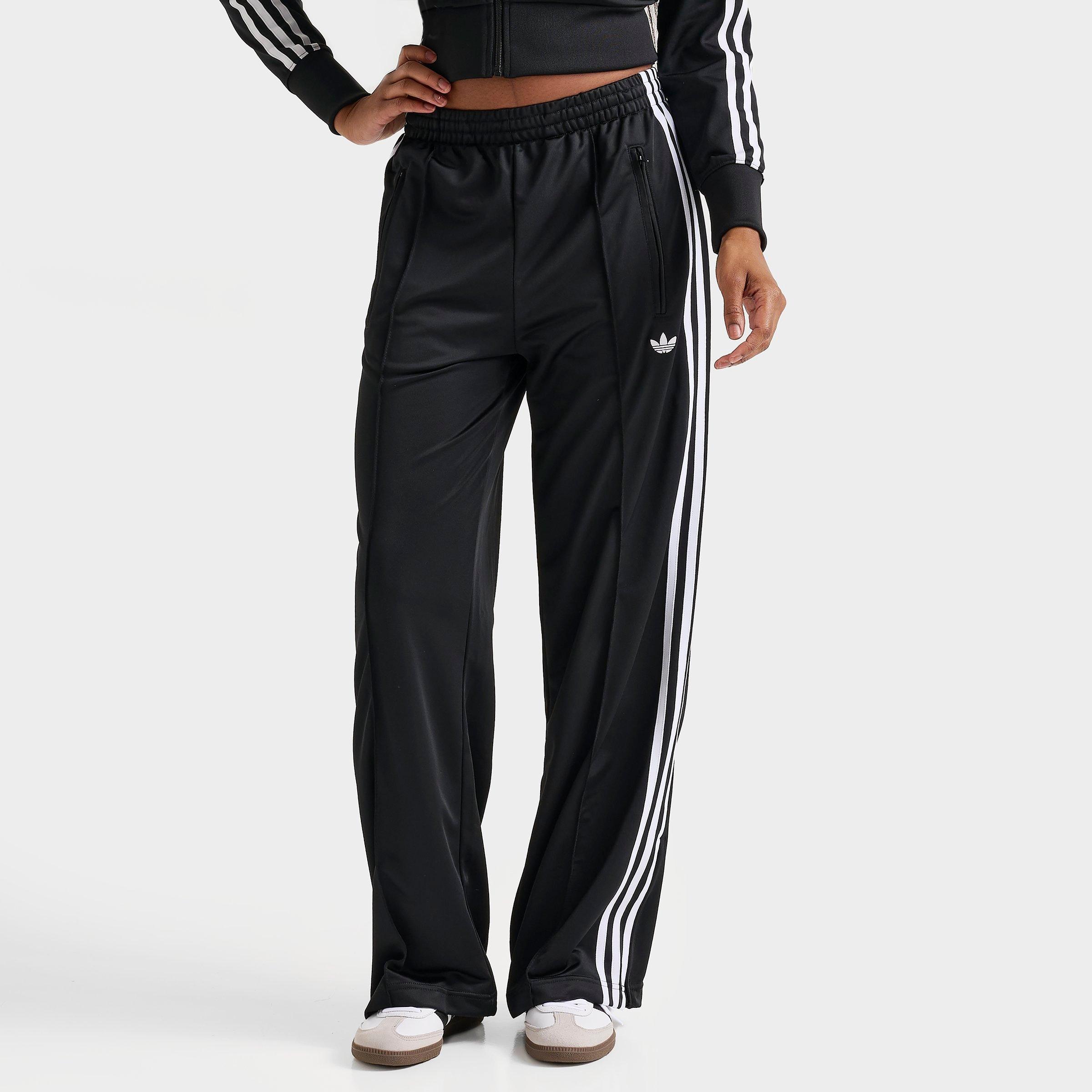 Adidas Women's Originals Firebird Loose Track Pants in Black/Black Size XL Polyester/Plastic