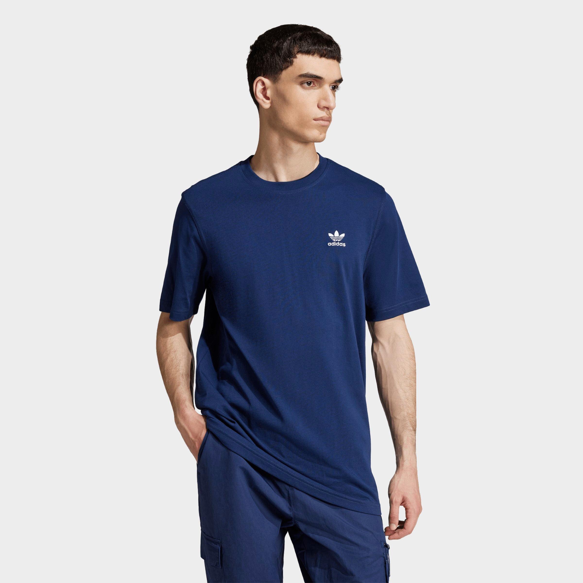 adidas Men's Originals Trefoil Essentials T-Shirt in Night Indigo Size: 2XL