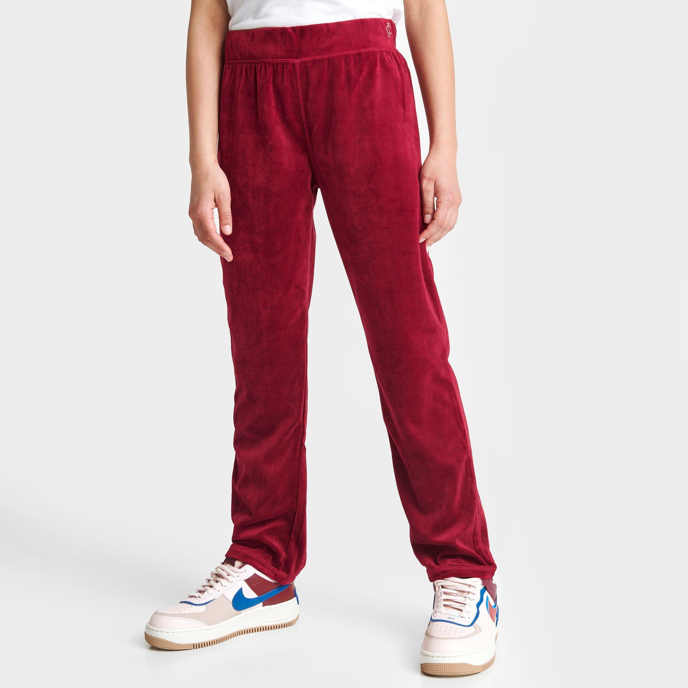 Timberland Kids' Juicy Couture Girls' Velour Track Pants In Red