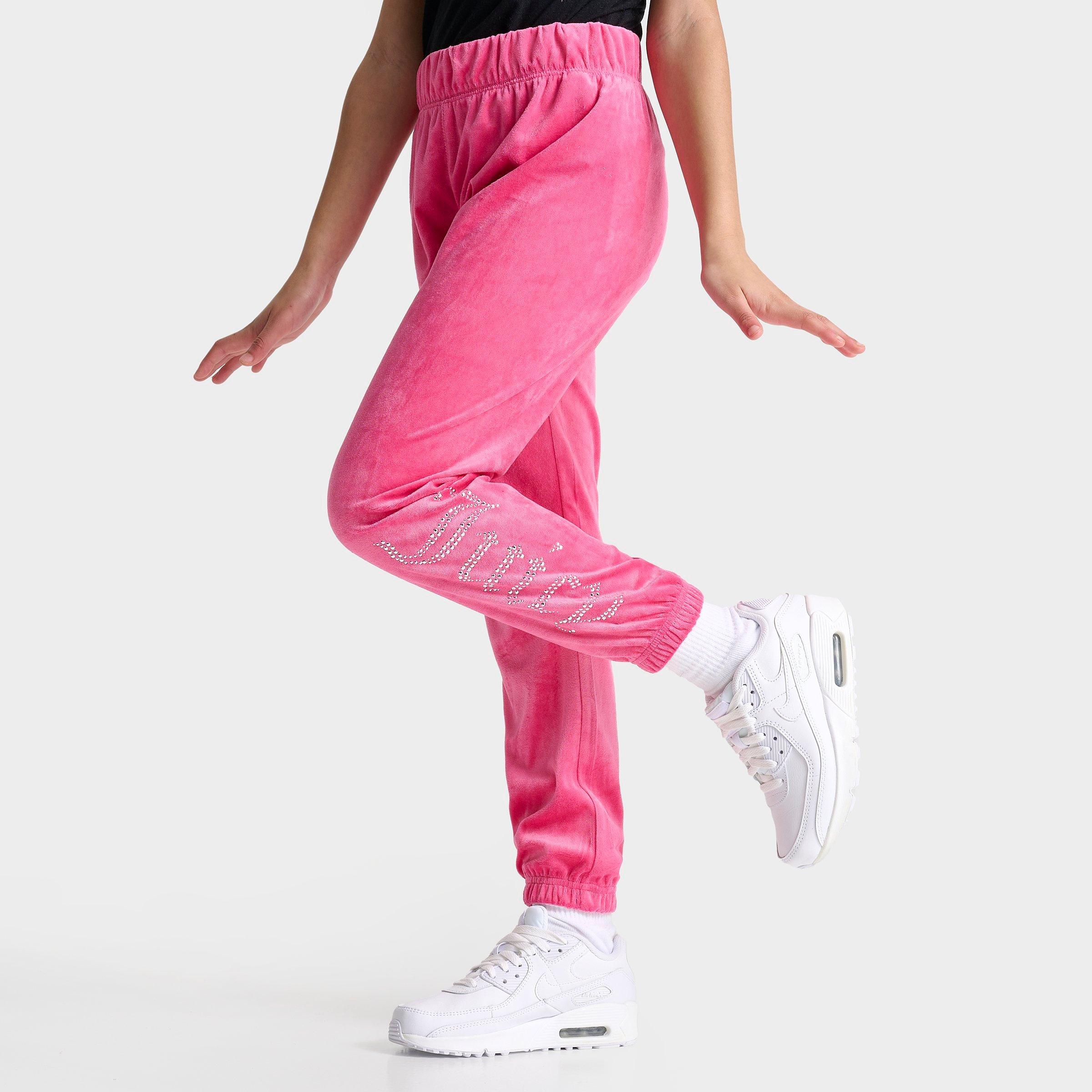 Juicy Couture Kids'  Girls' Velour Jogger Pants In Fandango Pink