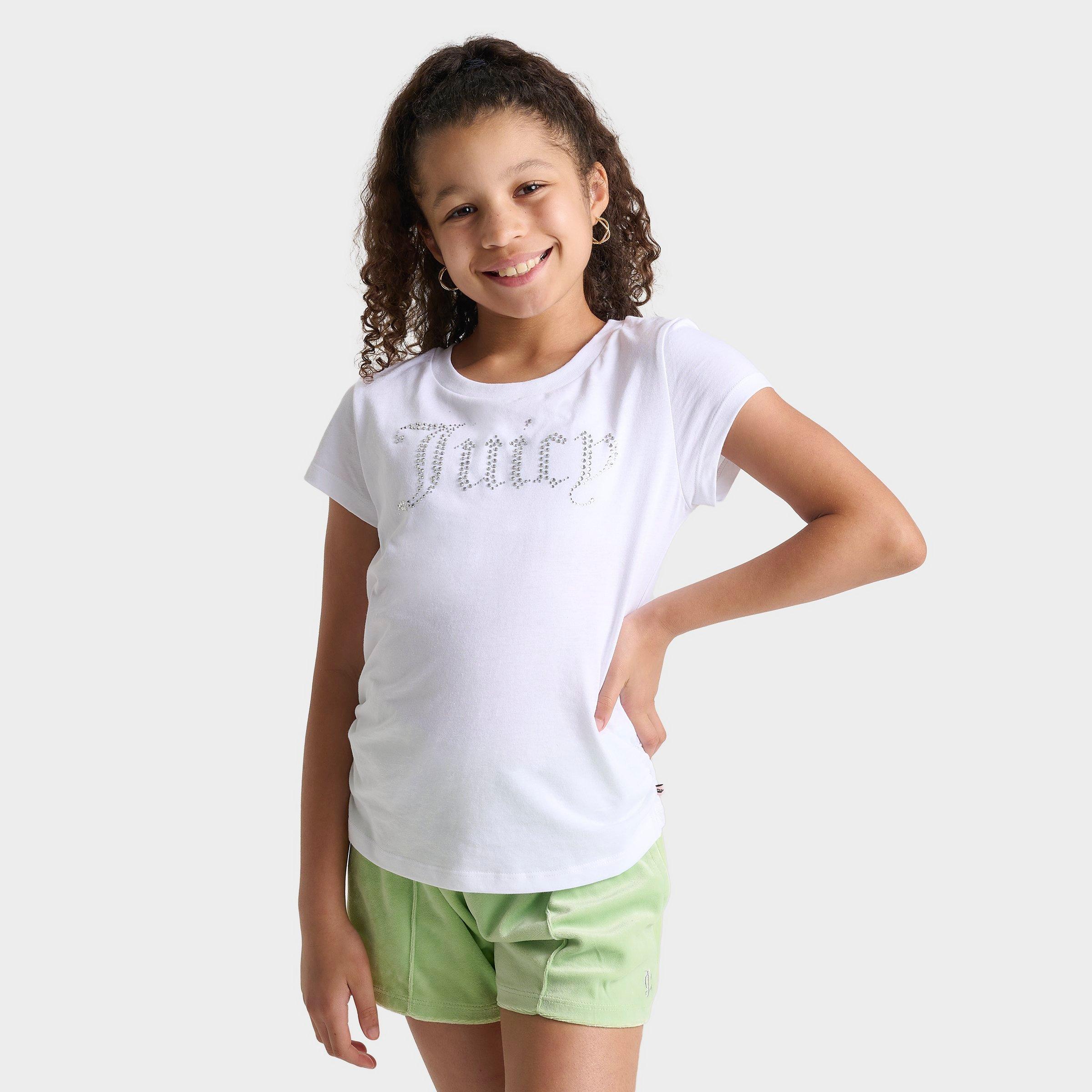 Shop Juicy Couture Girls' Bling T-shirt In White