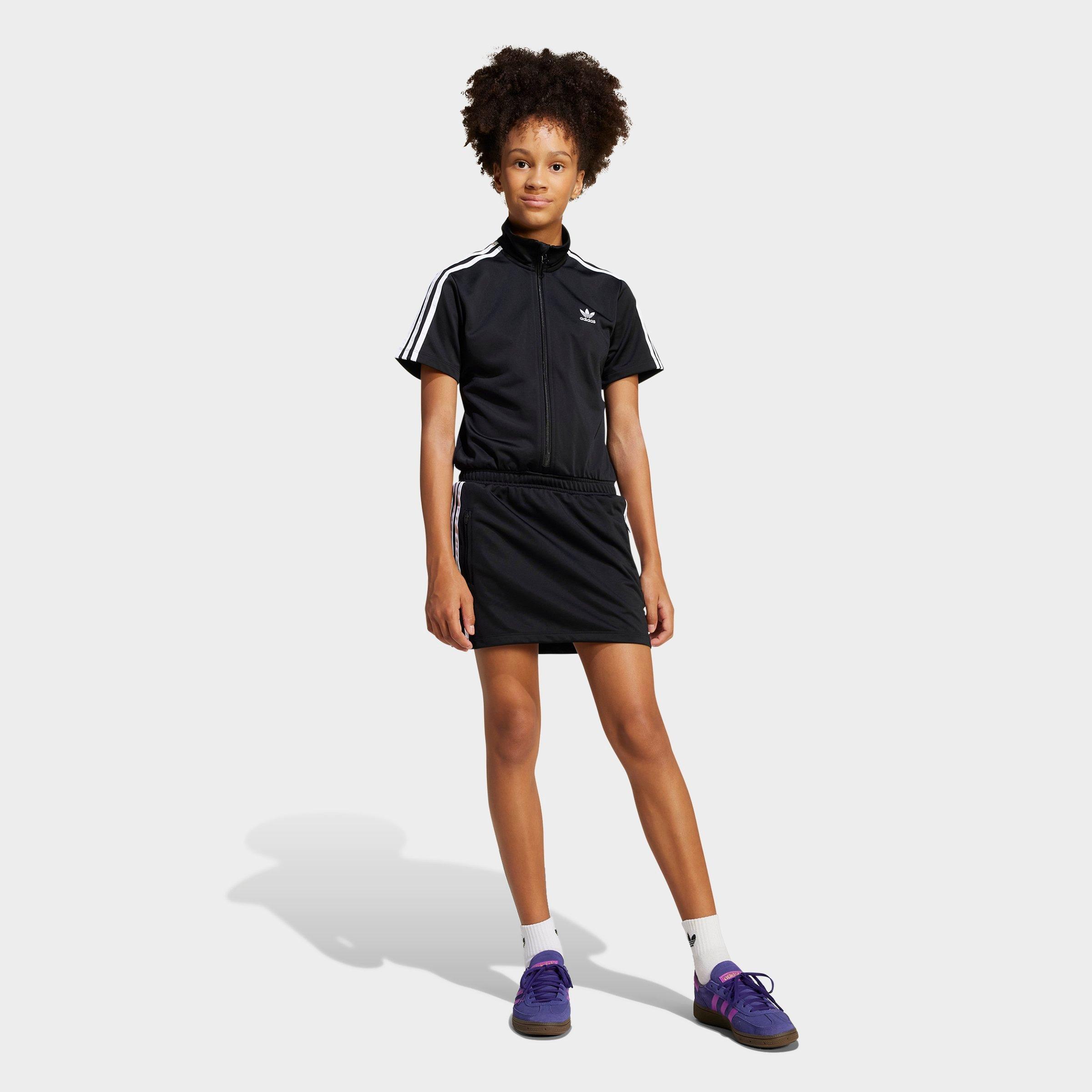 adidas Girls' Big Kids Originals Firebird Dress in Black Size: XS